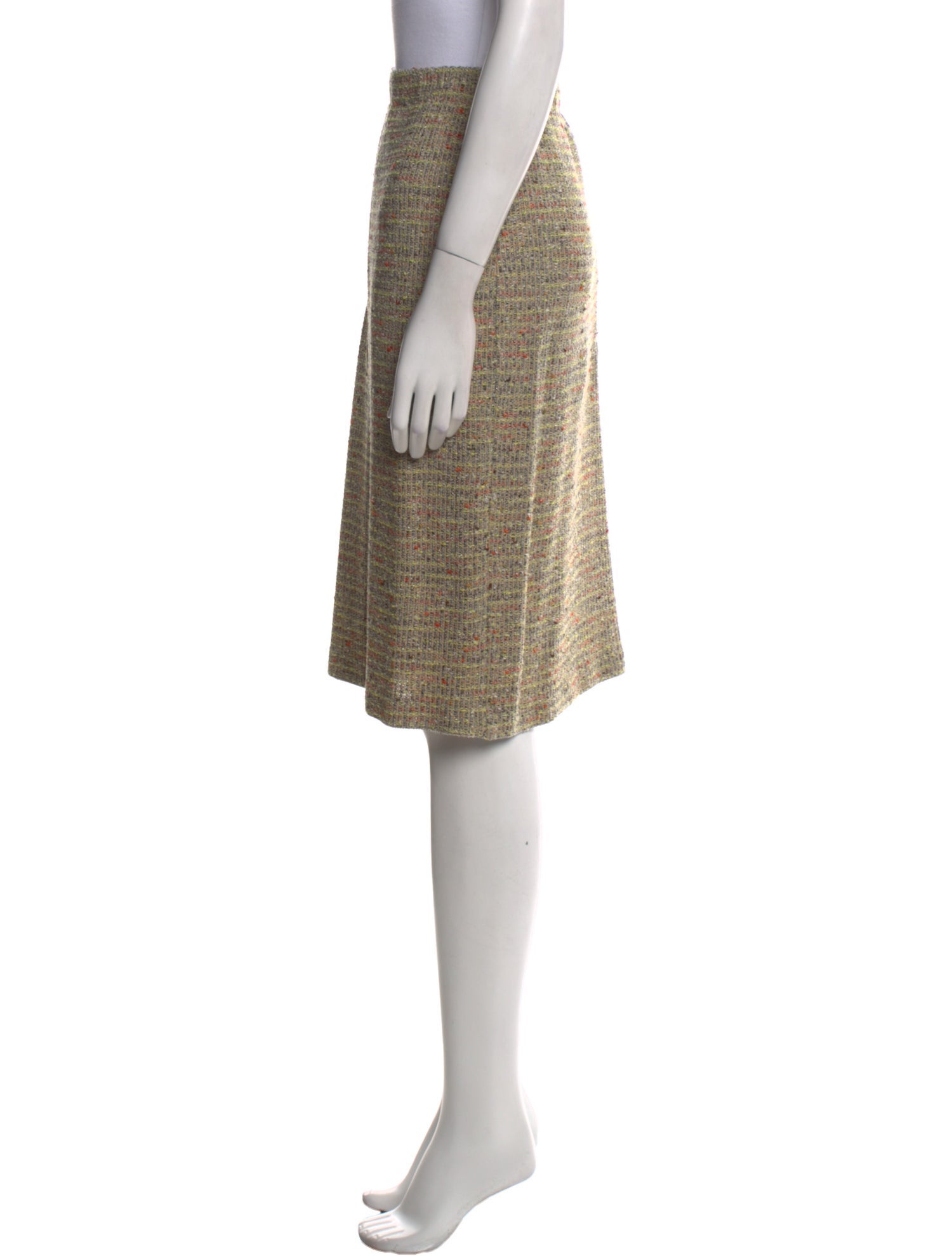St. John Couture Wool Knee-Length Skirt