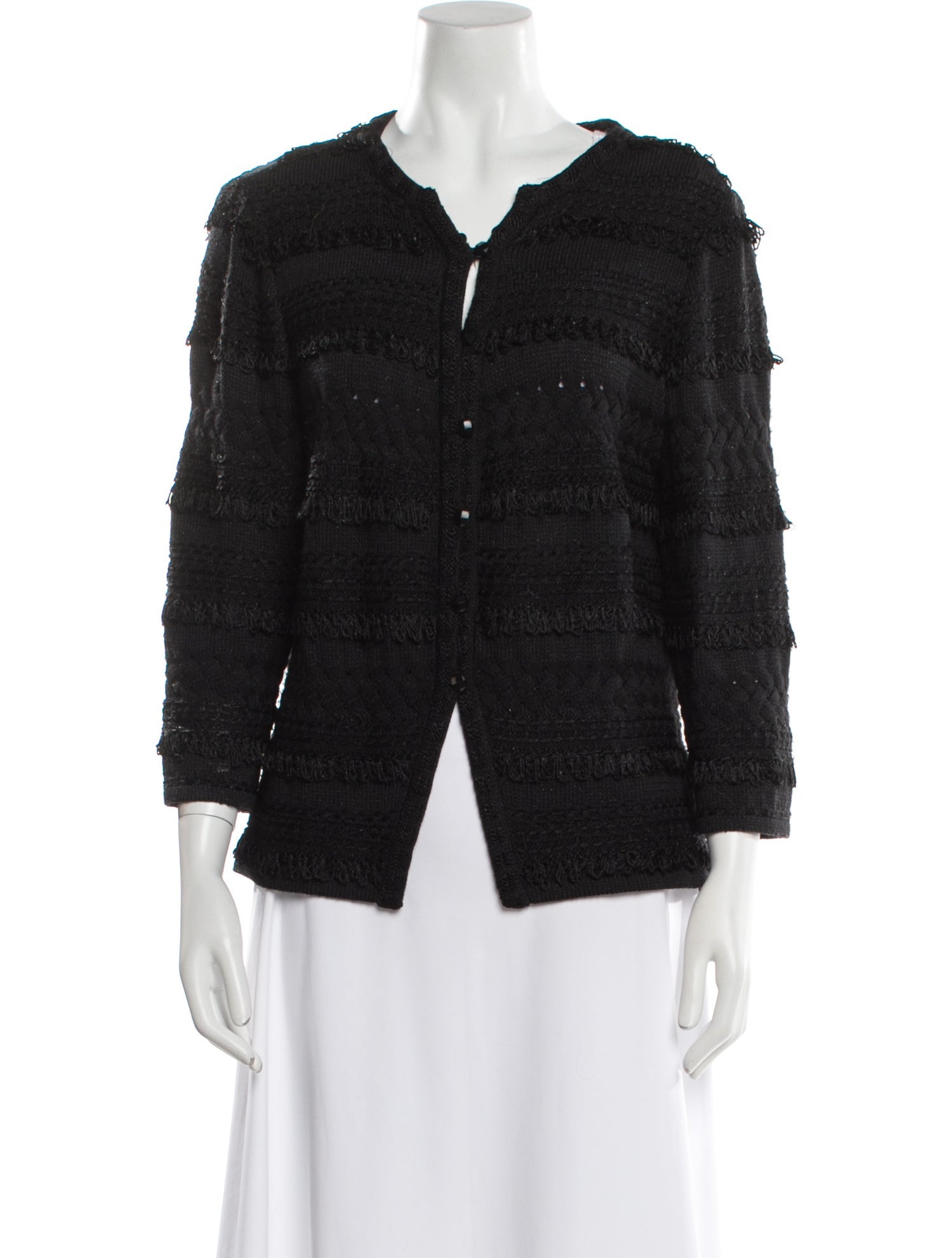 St. John Couture Plaid Print Evening Jacket