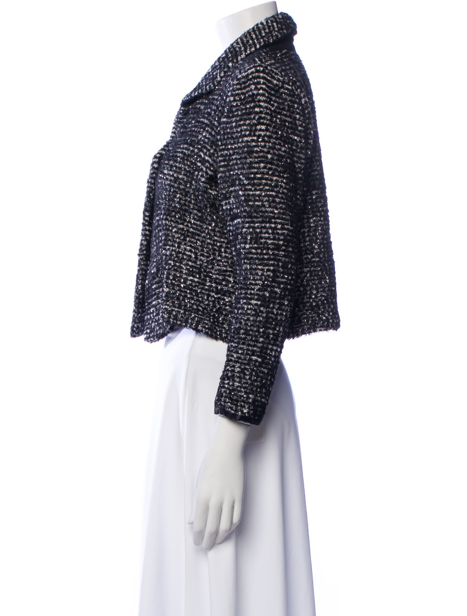 St. John Couture Silk Tweed Pattern Evening Jacket