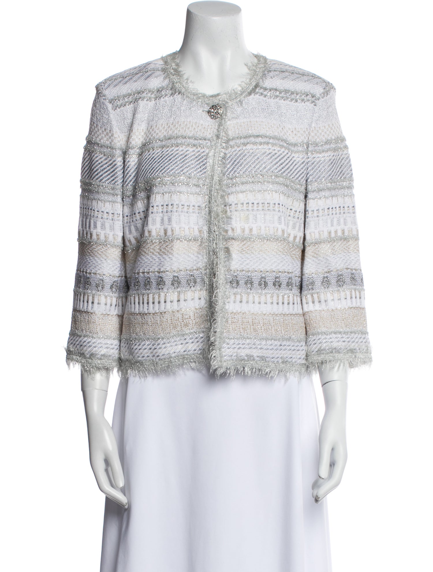 St. John Couture Tweed Pattern Jacket