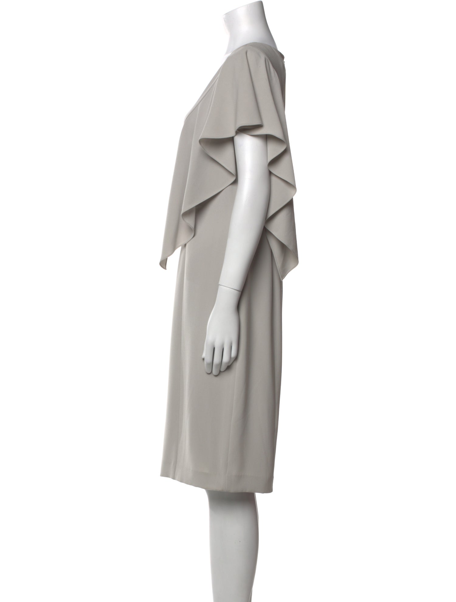 St. John Couture V-Neck Mini Dress