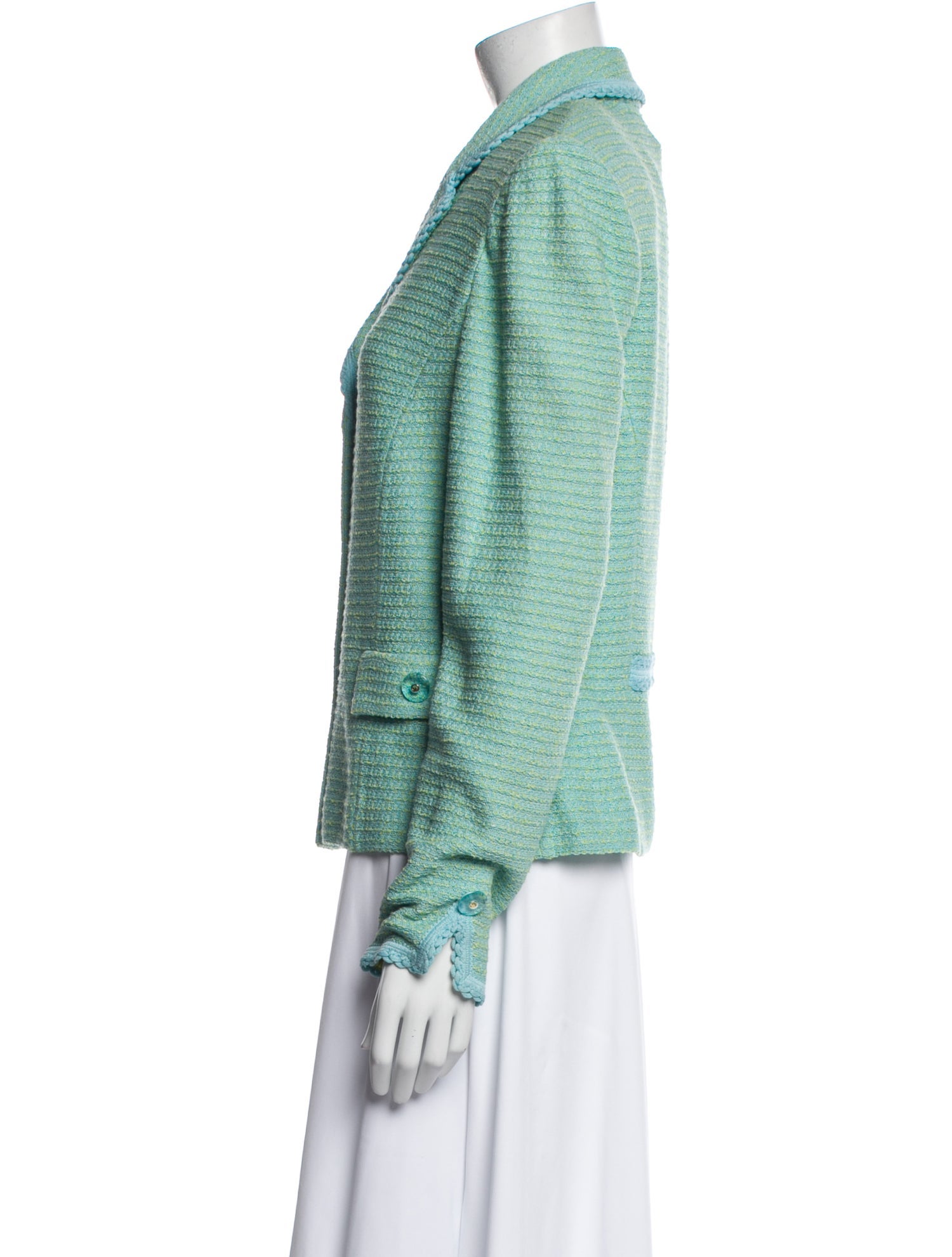 St. John Couture Tweed Pattern Blazer