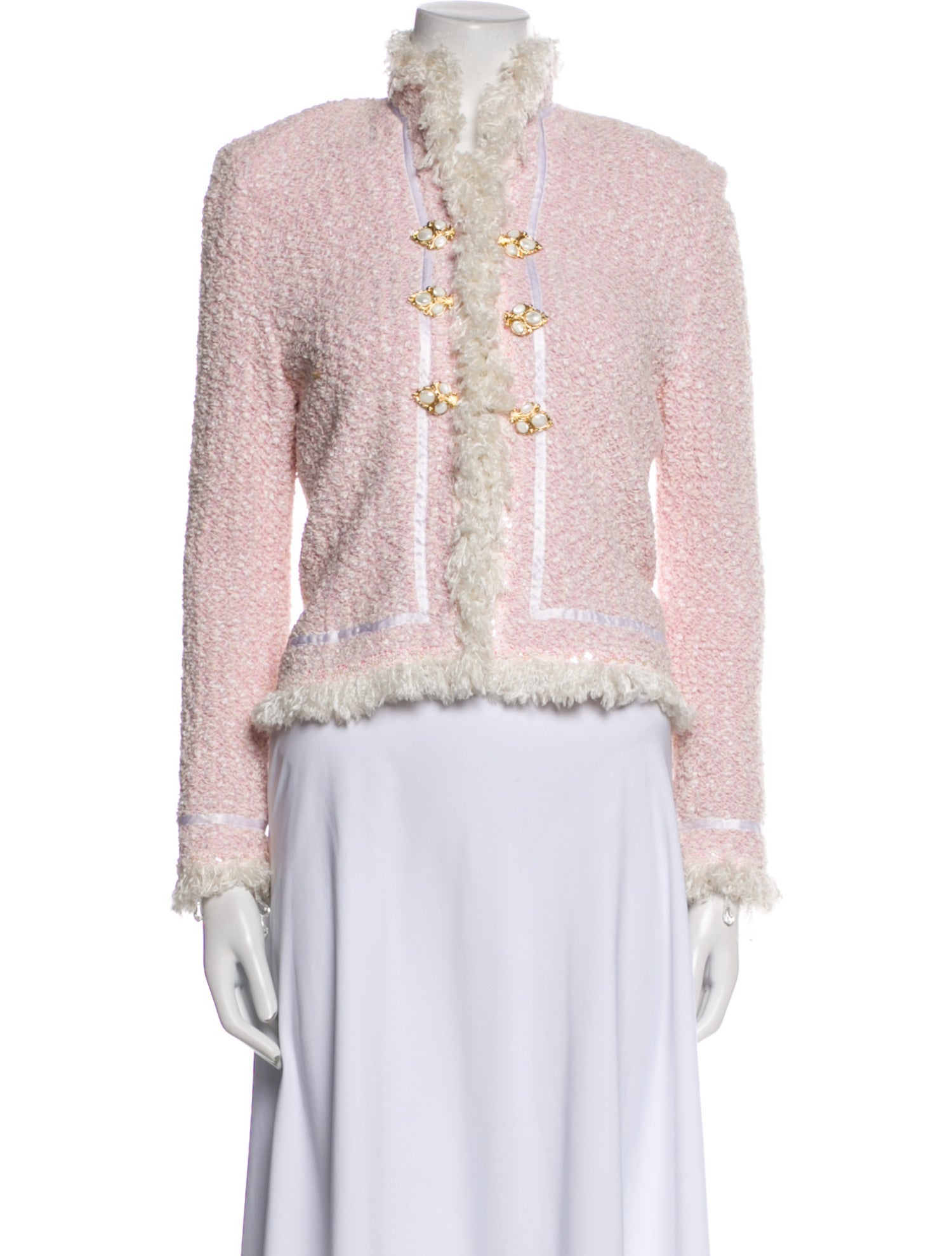 St. John Couture Tweed Pattern Evening Jacket