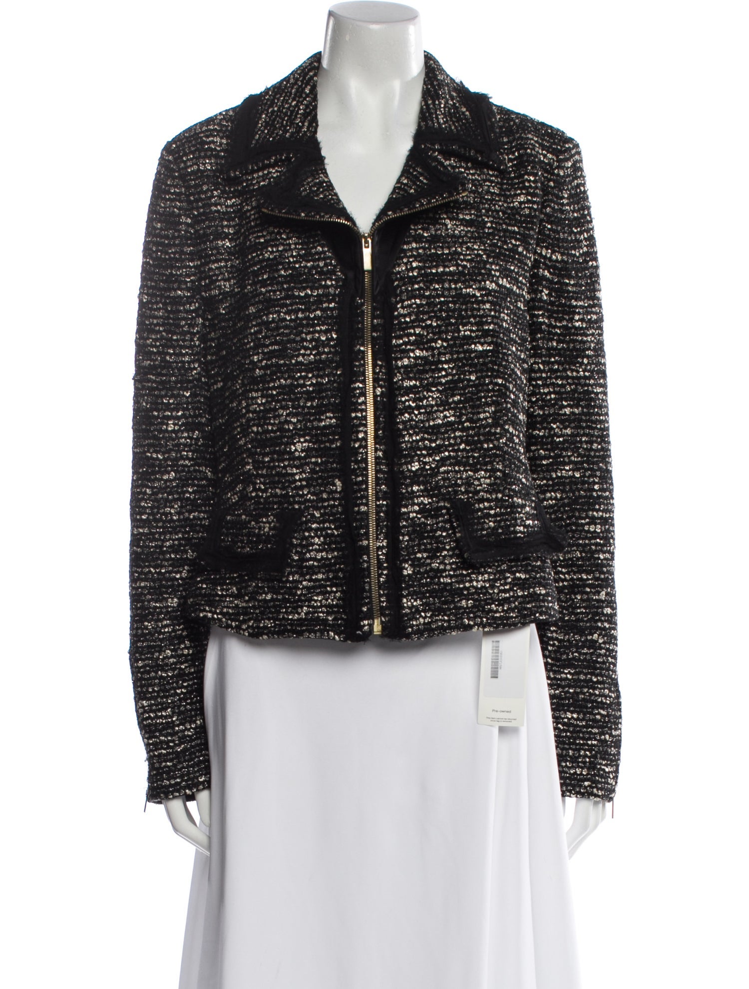 St. John Couture Wool Tweed Pattern Evening Jacket