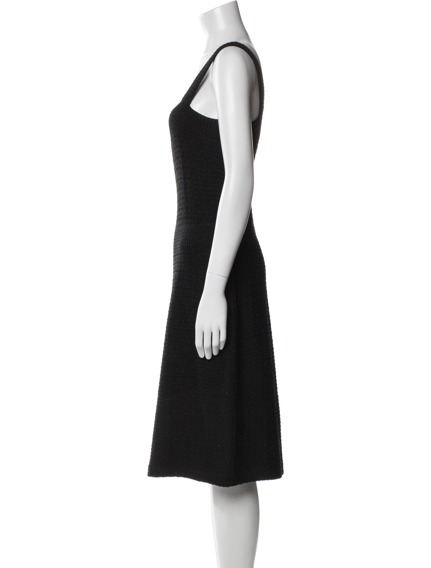 St. John Couture Tweed Knee-Length Dress