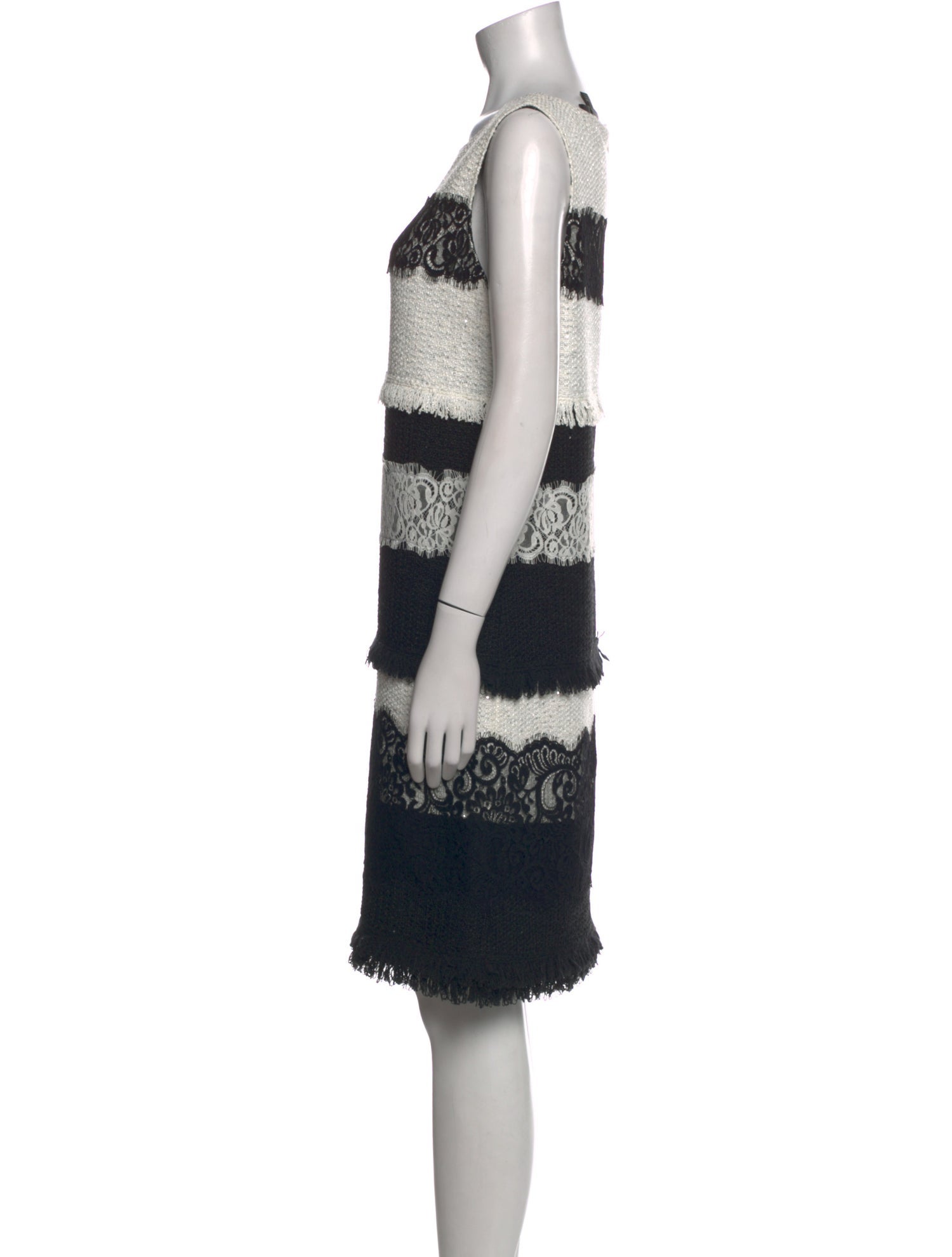 St. John Couture Printed Knee-Length Dress