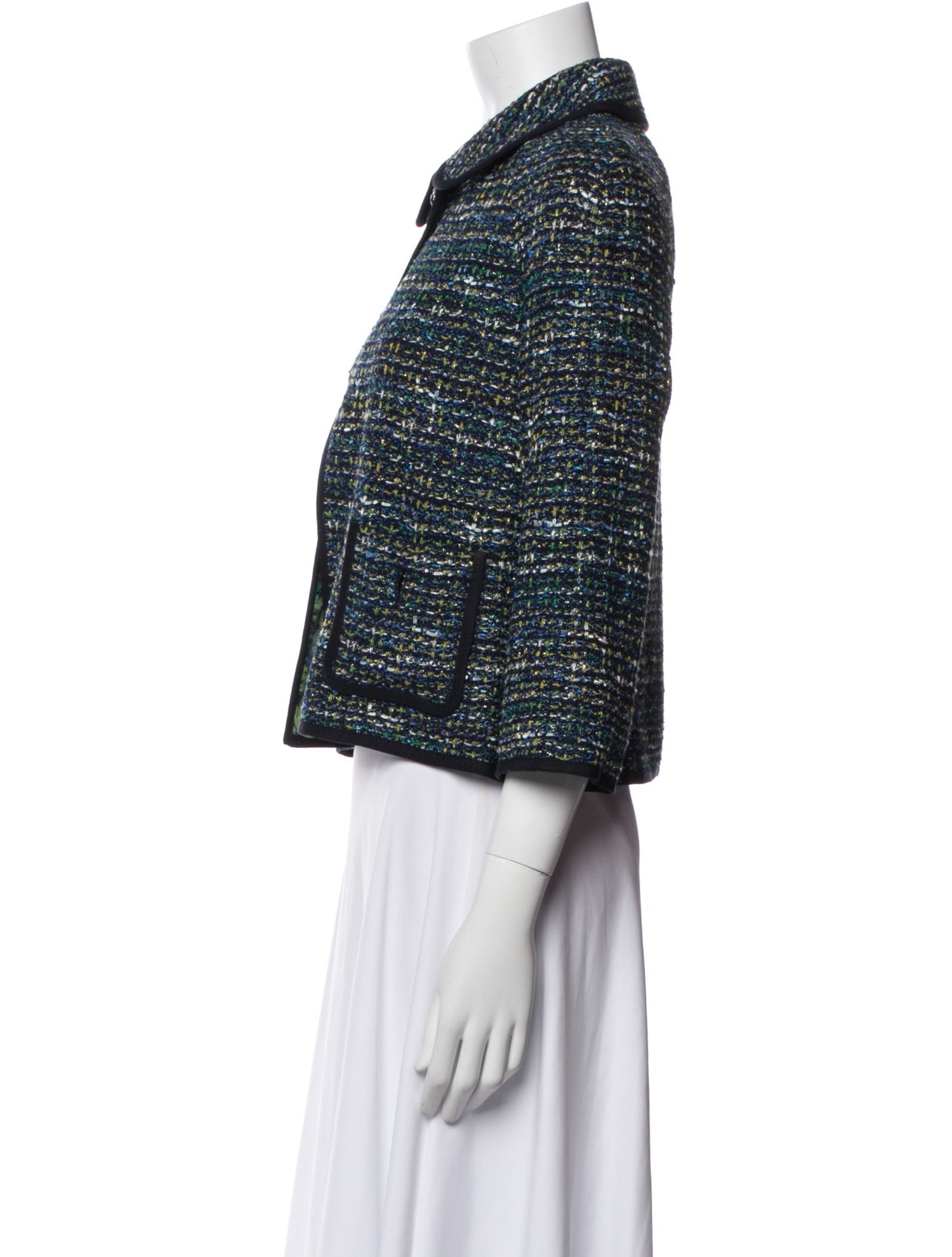 St. John Couture Tweed Pattern Evening Jacket