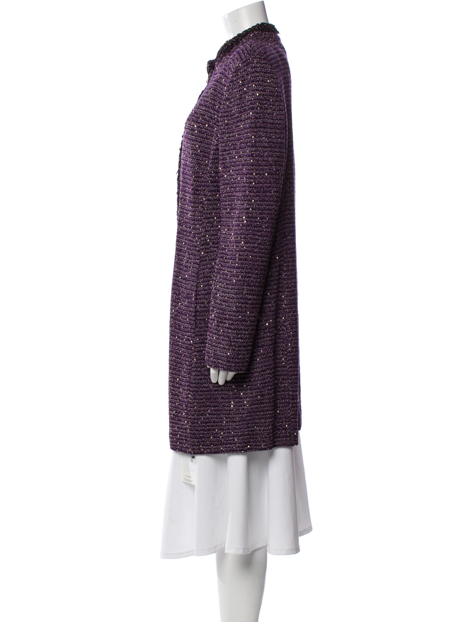 St. John Couture Wool Tweed Pattern Evening Jacket