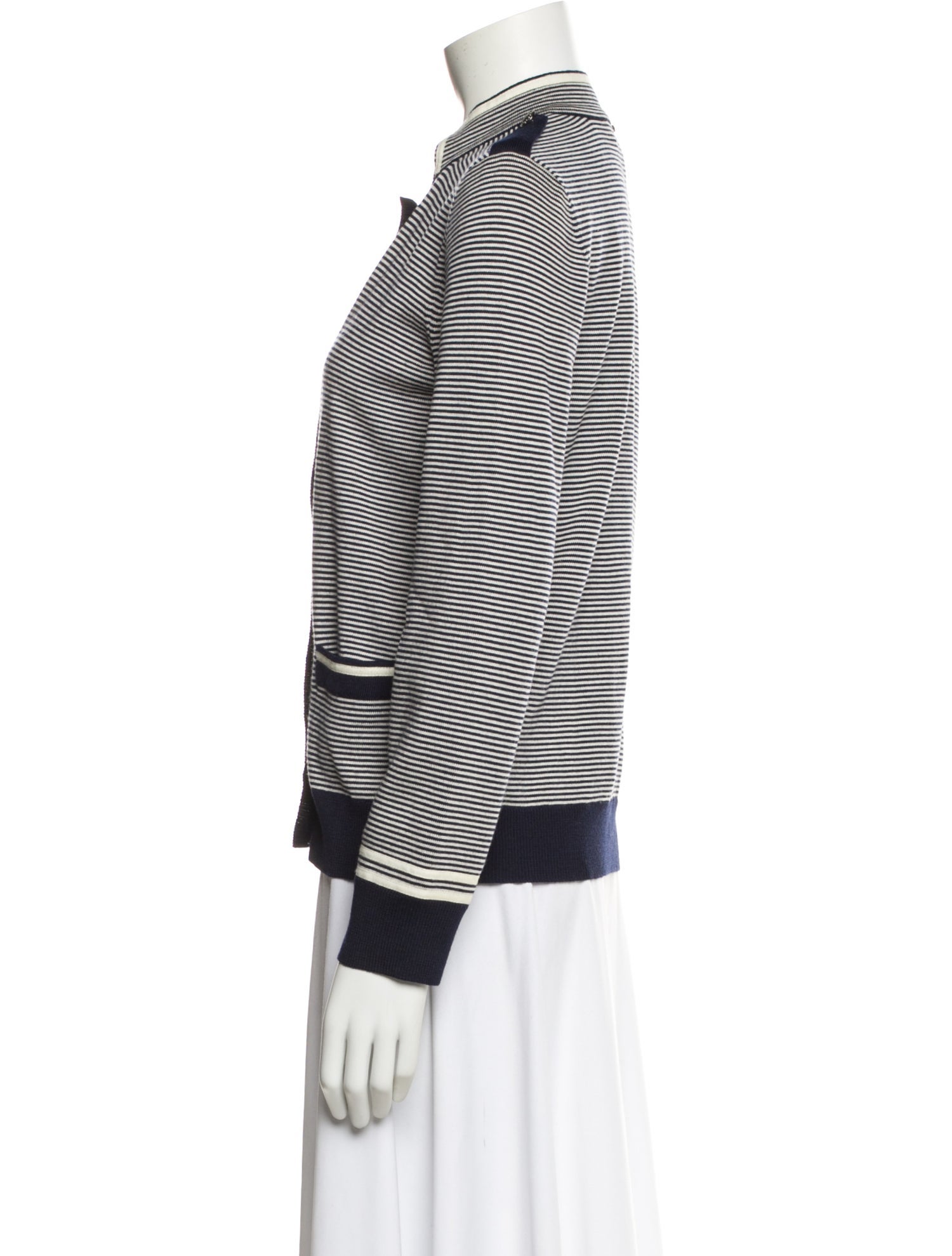St. John Wool Striped Evening Jacket