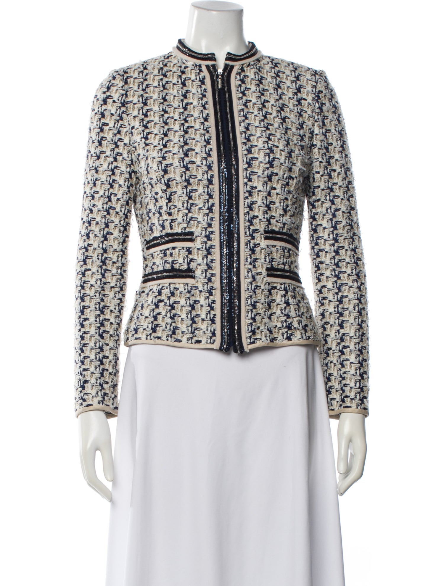 St. John Couture Tweed Pattern Evening Jacket