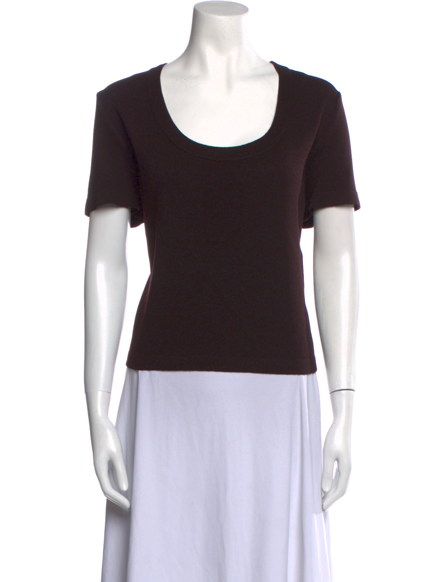 St. John Sport Scoop Neck Short Sleeve T-Shirt