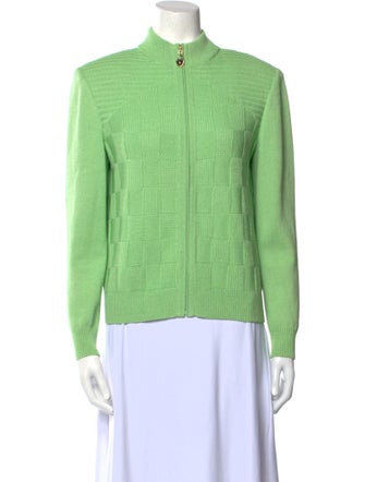 St. John Sport Wool Mock Neck Sweater