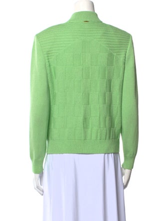 St. John Sport Wool Mock Neck Sweater