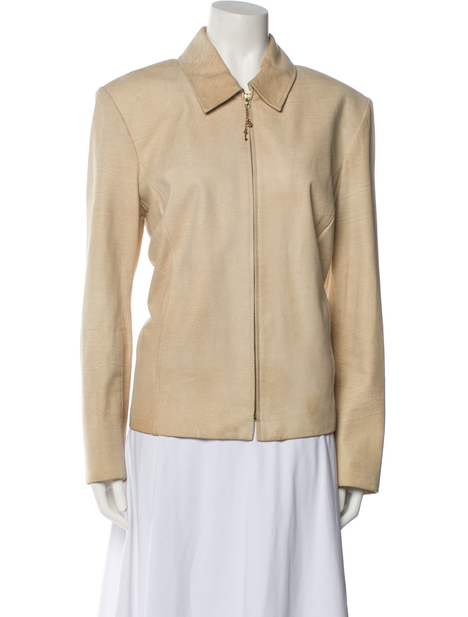 St. John Sport Leather Blazer