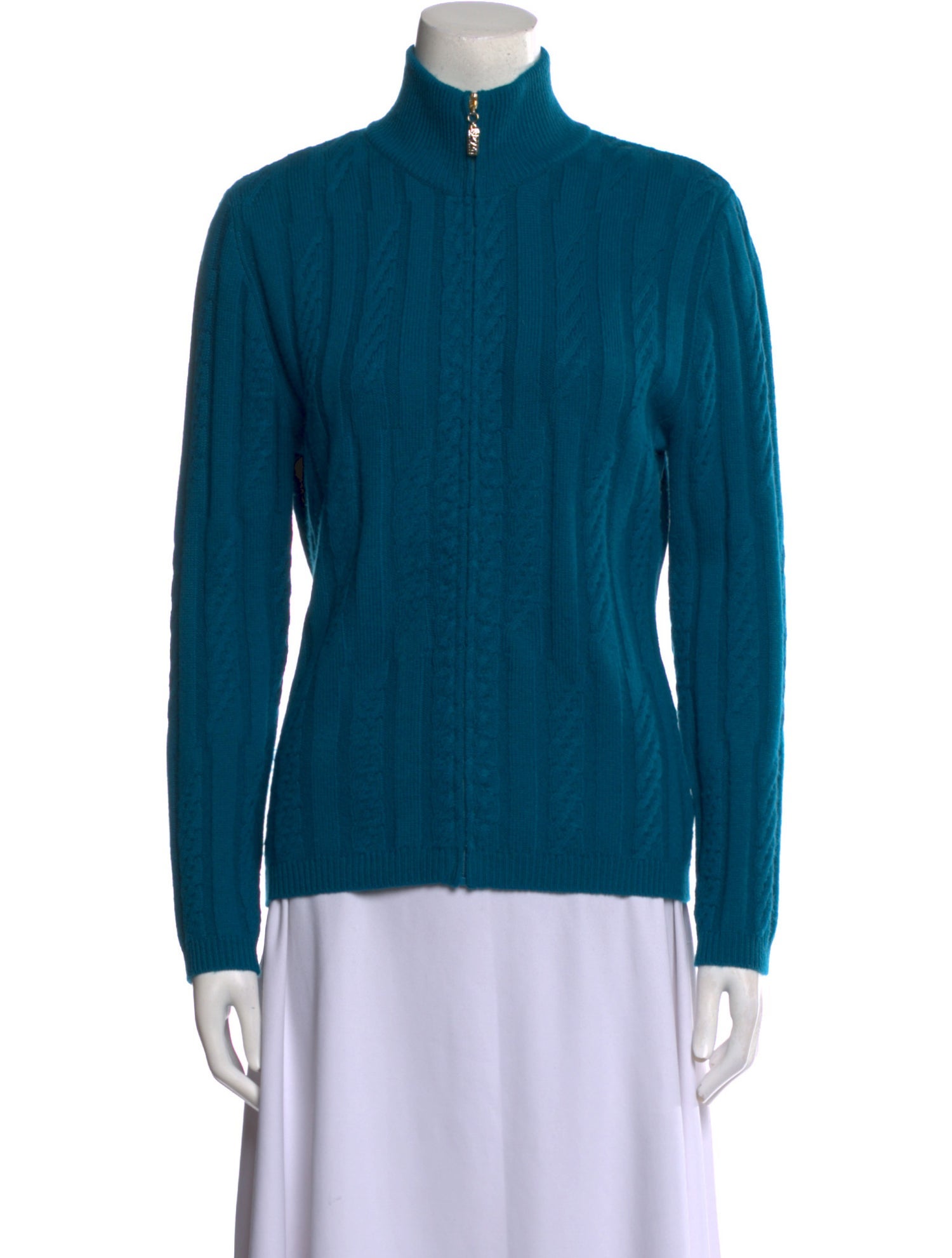 St. John Sport Cashmere Mock Neck Sweater