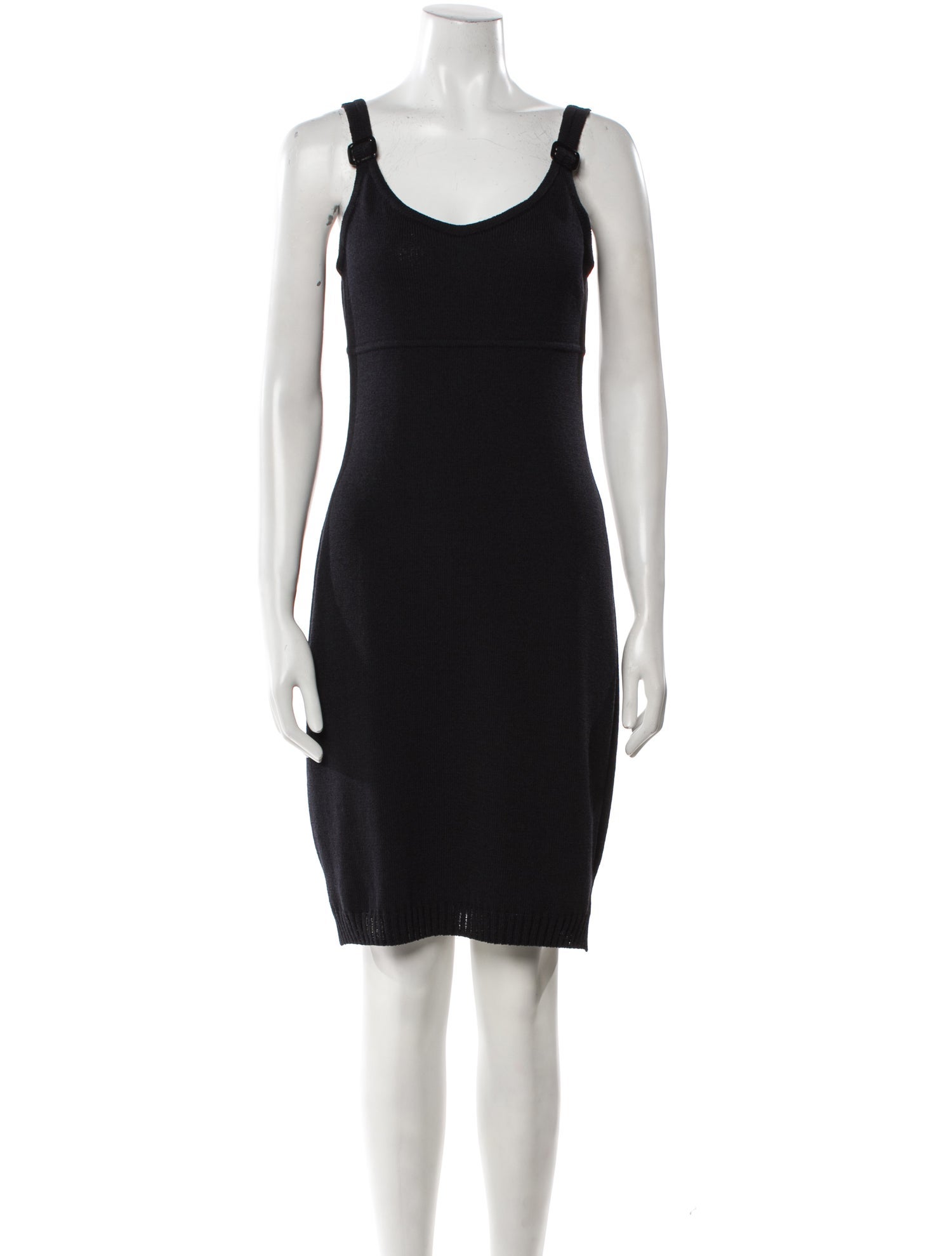 St. John Sport Scoop Neck Knee-Length Dress