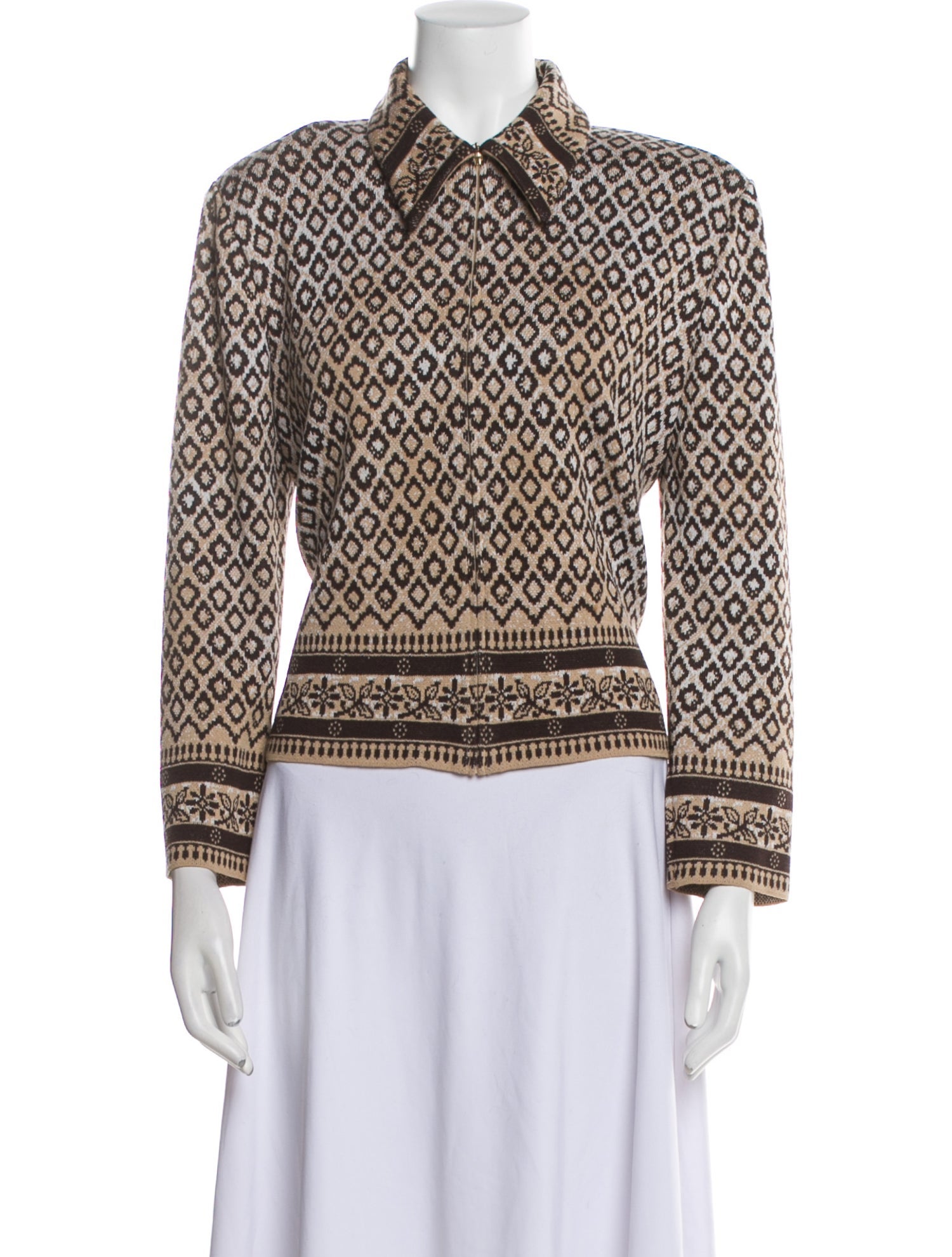 St. John Sport Wool Printed Blazer