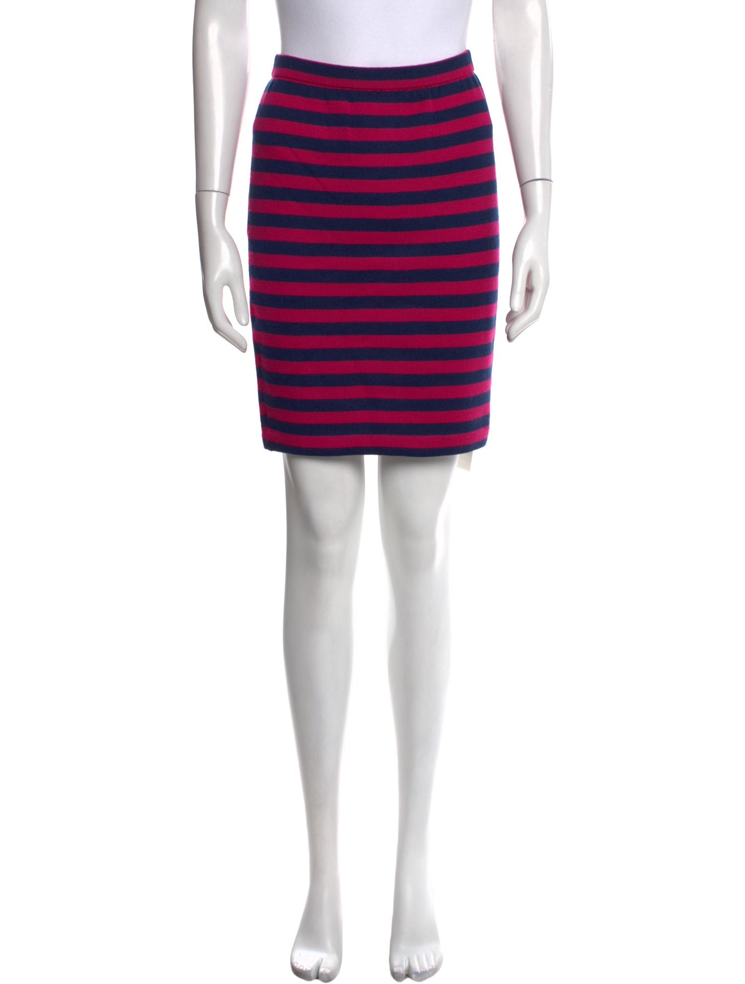 St. John Sport Striped Mini Skirt