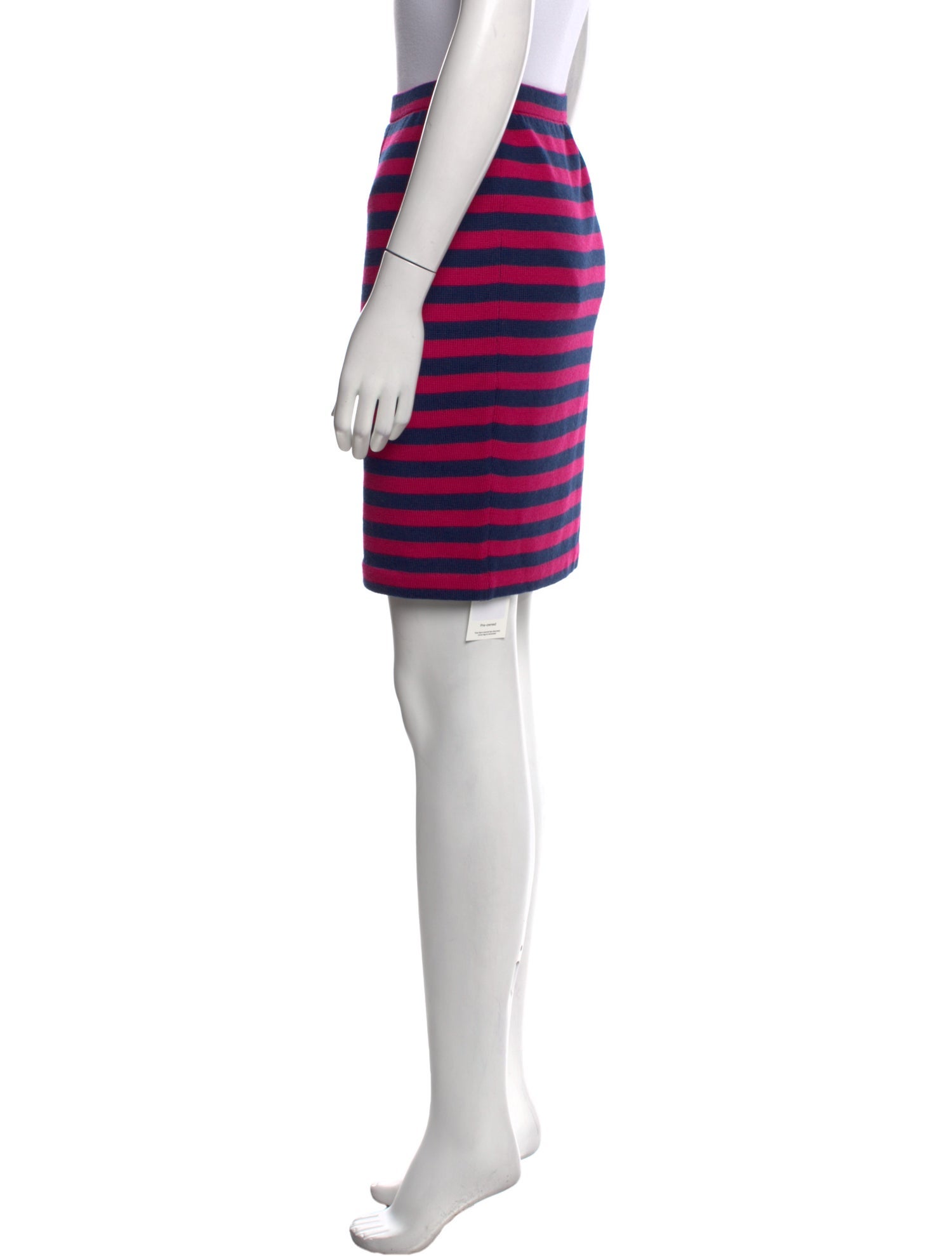 St. John Sport Striped Mini Skirt