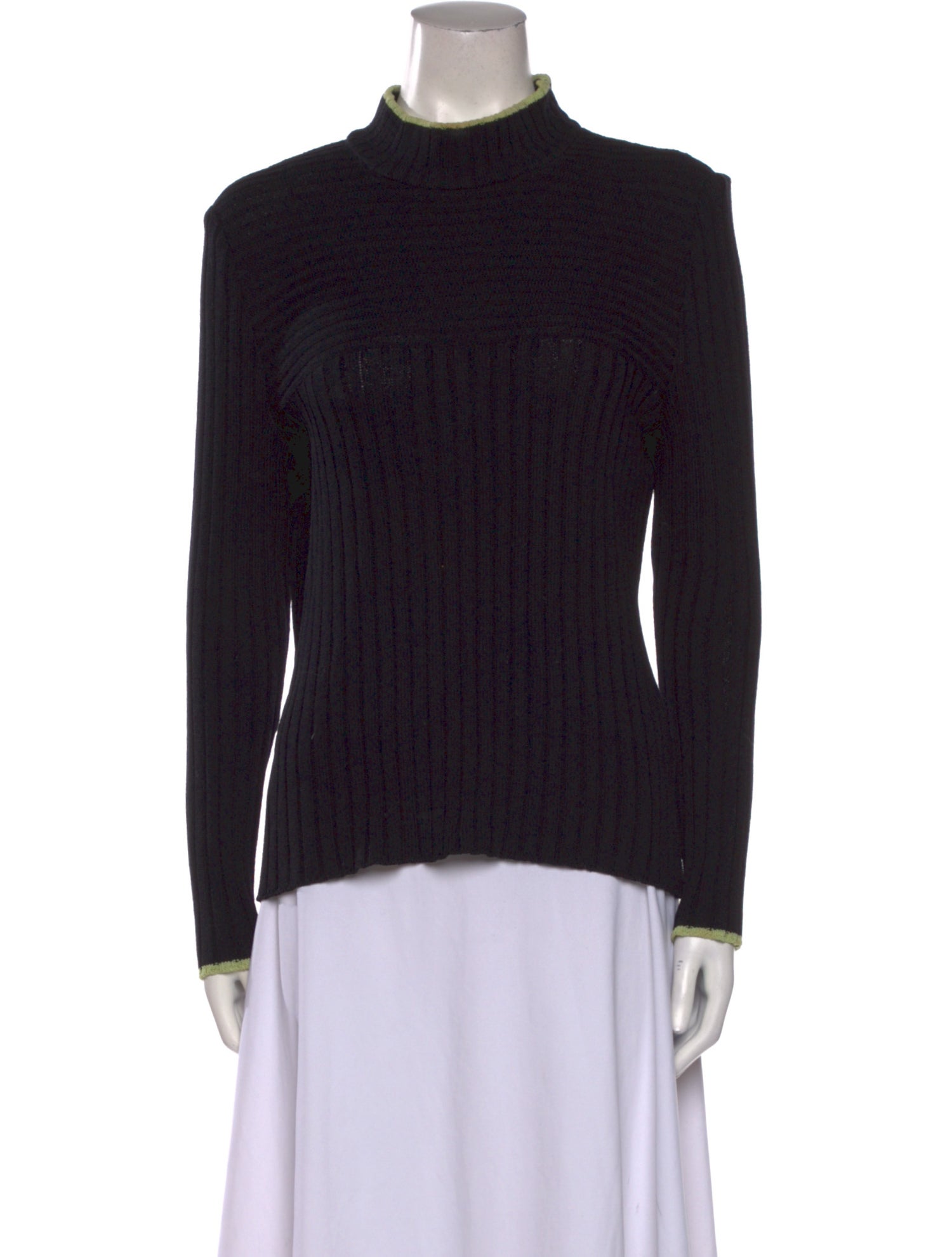 St. John Sport Wool Mock Neck Sweater