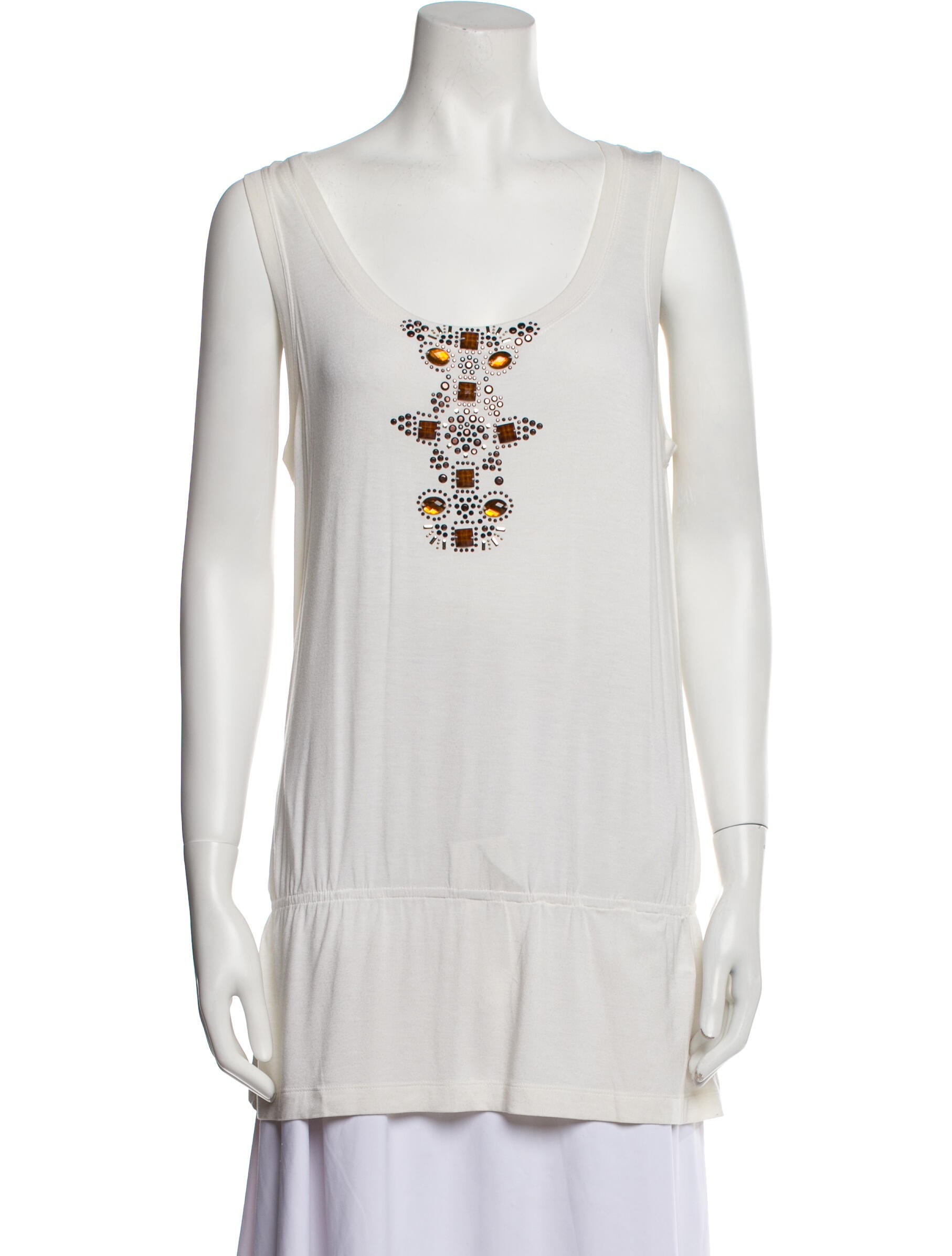 St. John Sport Scoop Neck Sleeveless Tunic