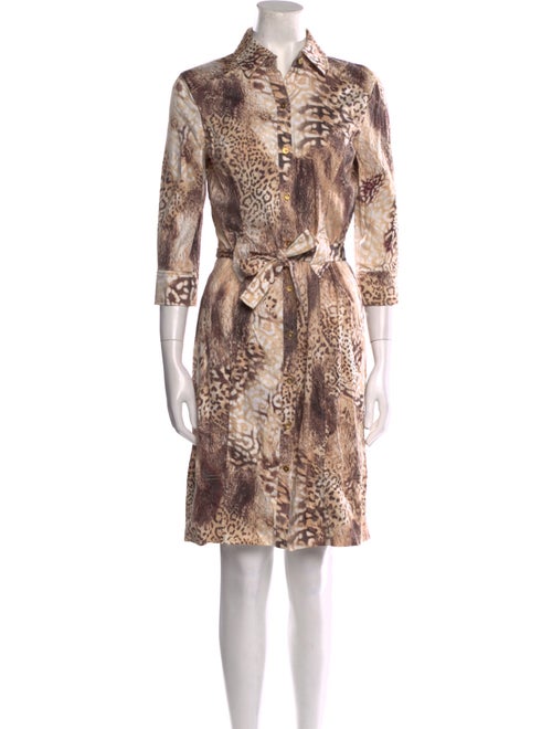 St. John Sport Animal Print Mini Dress