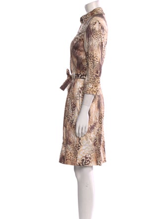 St. John Sport Animal Print Mini Dress