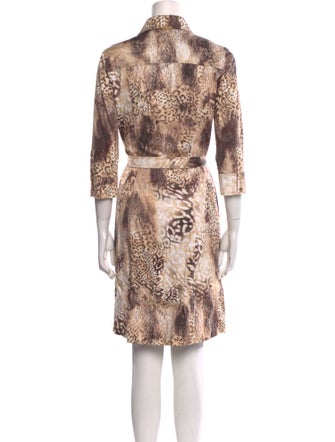 St. John Sport Animal Print Mini Dress