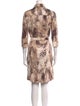 St. John Sport Animal Print Mini Dress