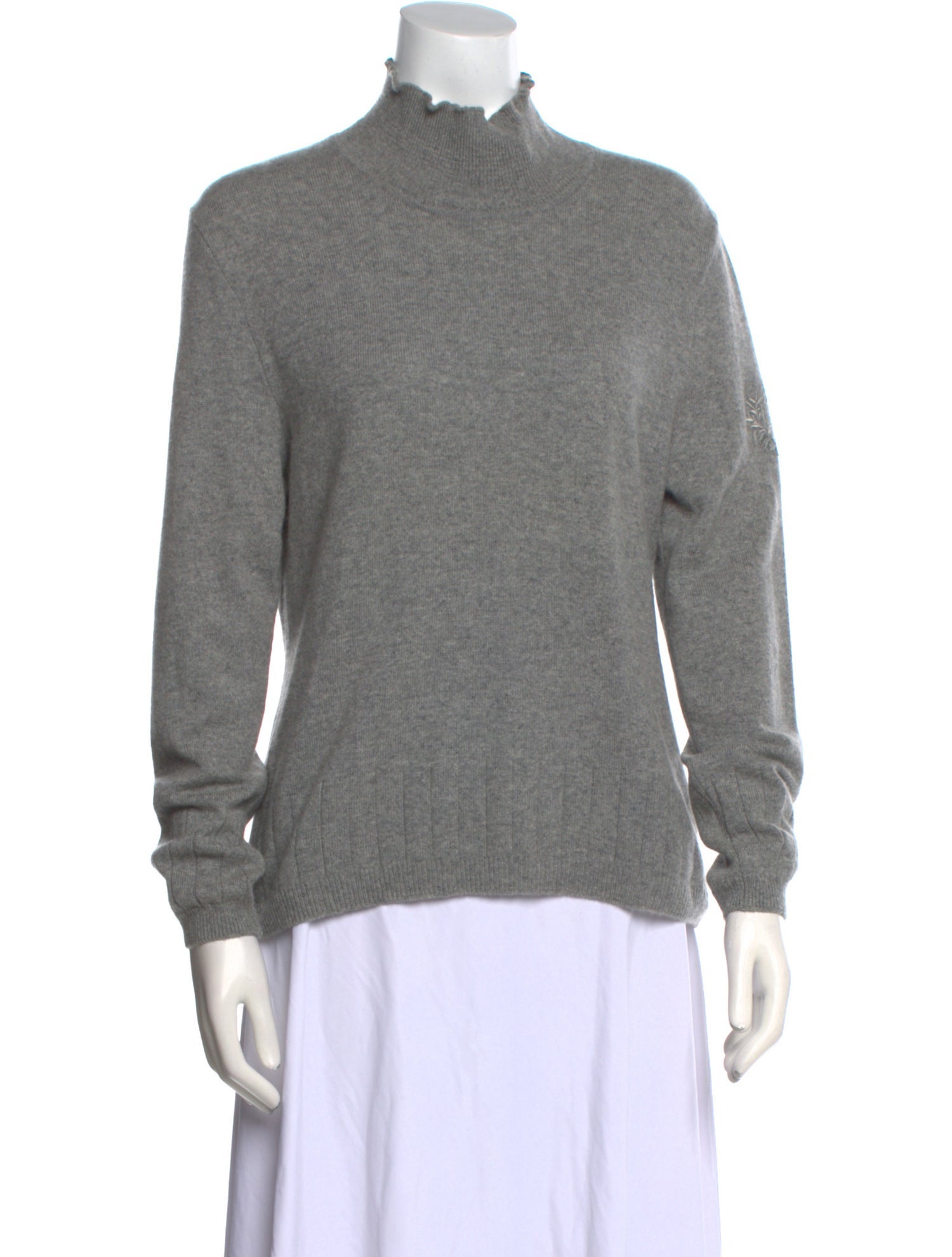 St. John Sport Cashmere Mock Neck Sweater