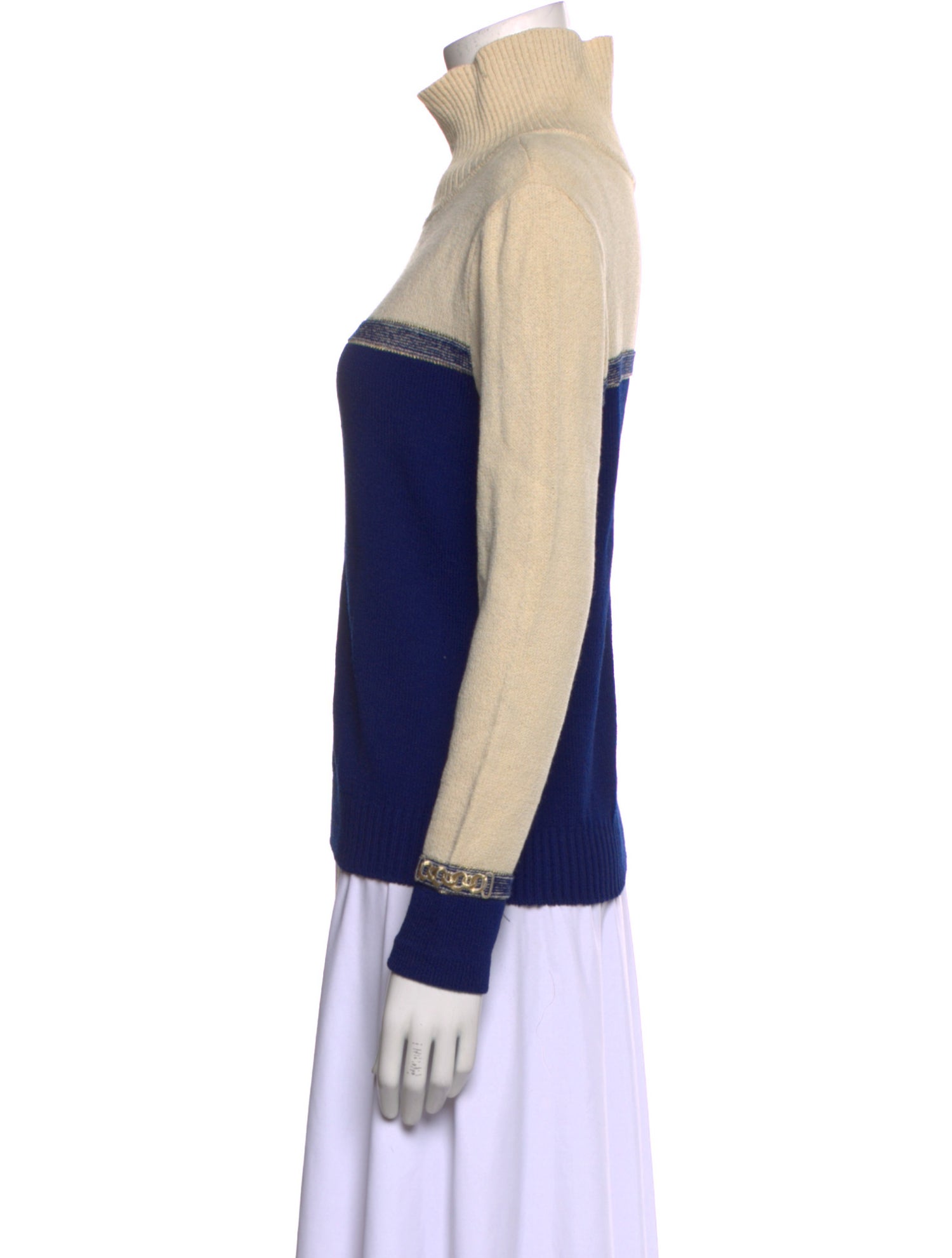 St. John Sport Wool Graphic Print Sweater