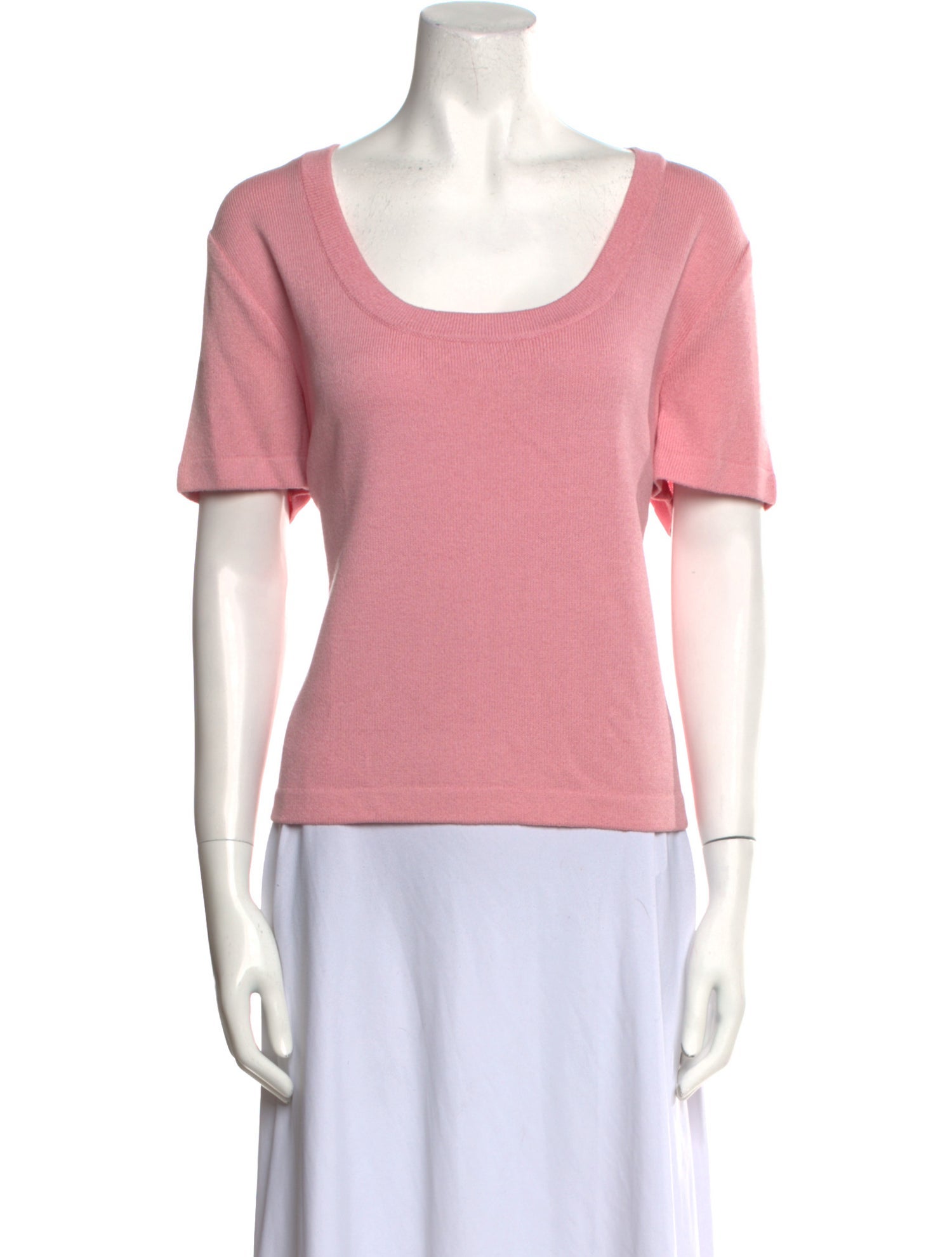 St. John Sport Wool Scoop Neck Sweater