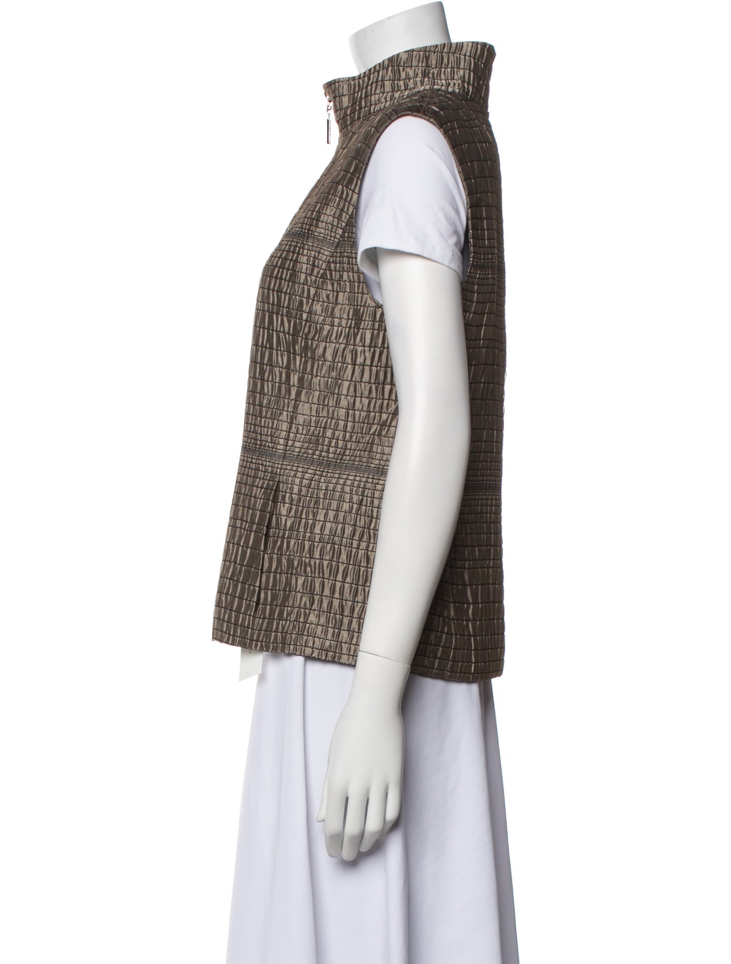 St. John Sport Striped Vest