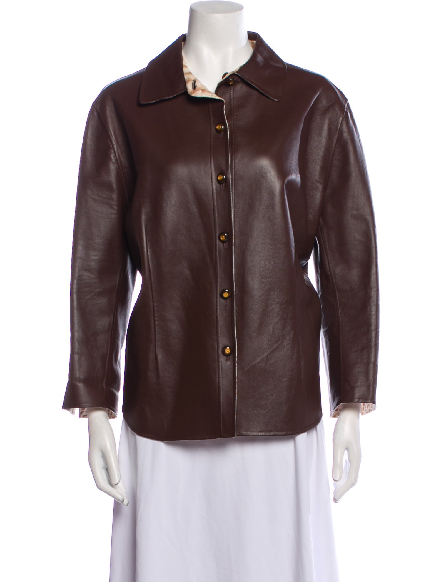 St. John Sport Vintage Leather Jacket