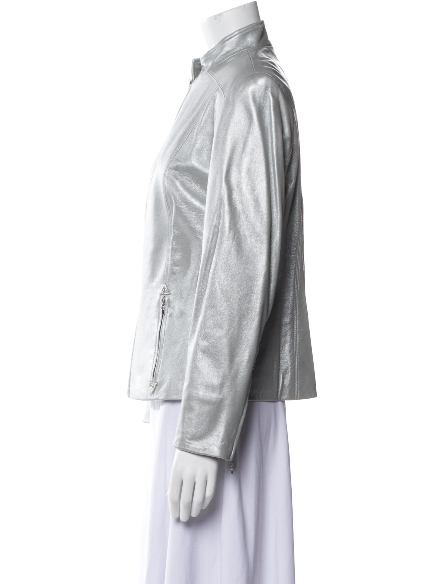 St. John Sport Leather Biker Jacket