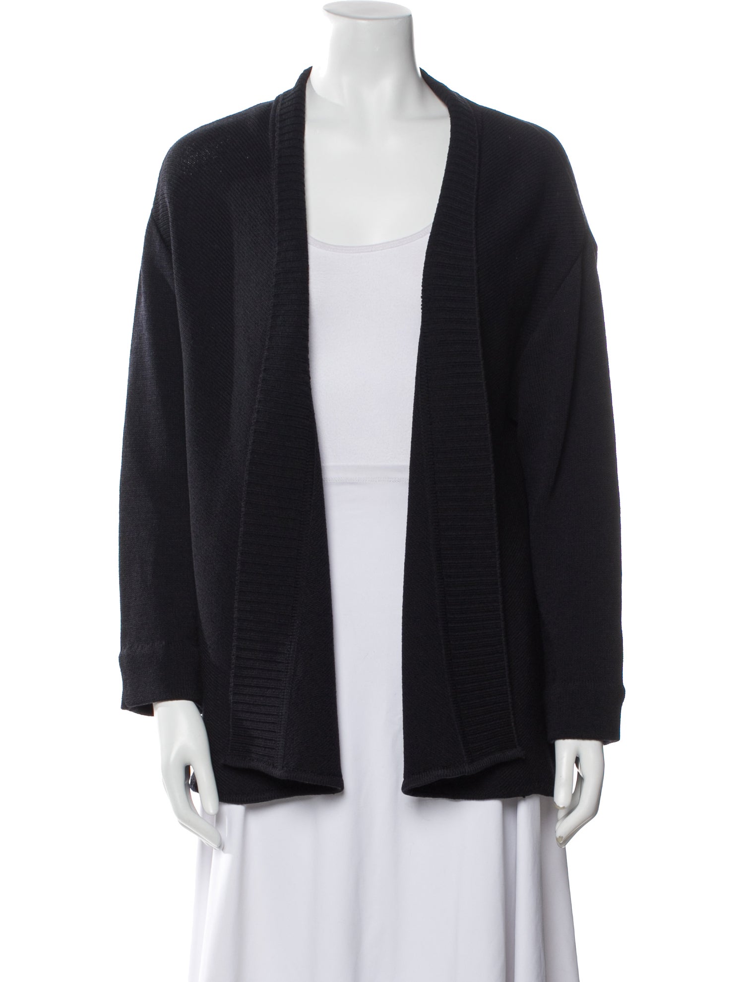 St. John Sport Wool Open Front Sweater