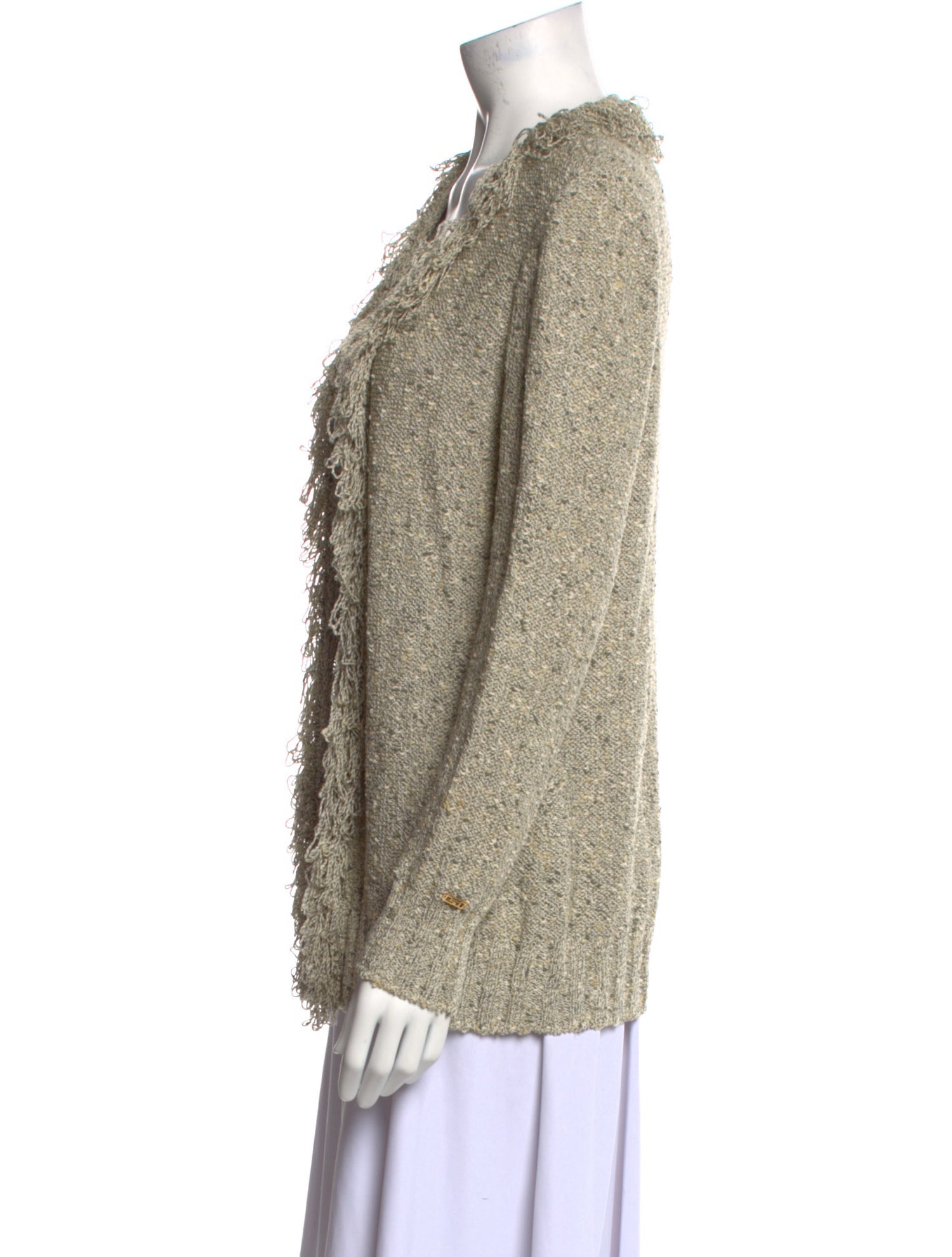 St. John Sport Wool Open Front Sweater