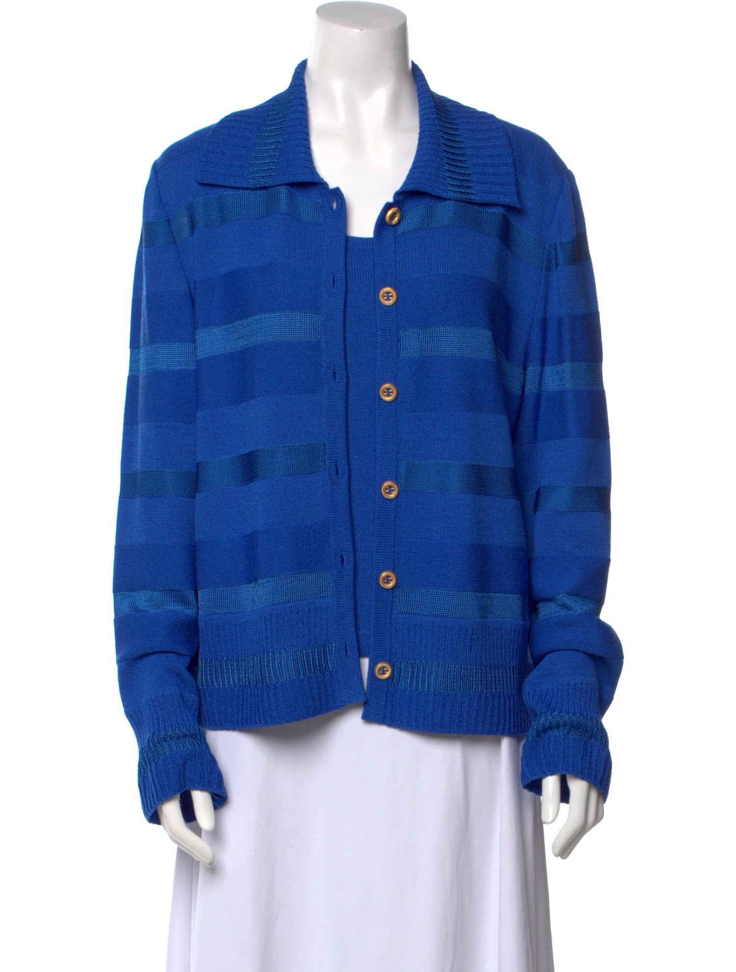 St. John Sport Wool Striped Sweater