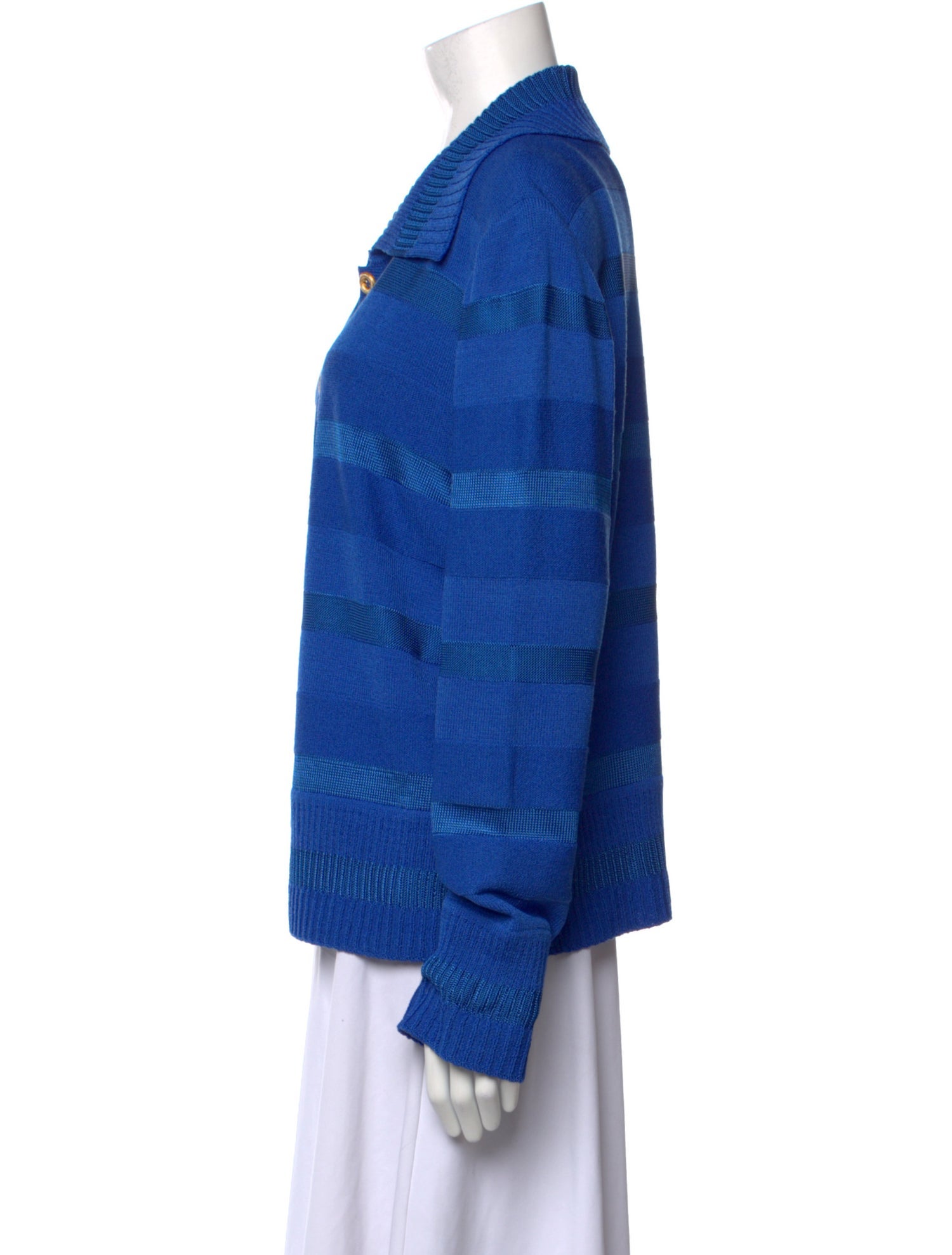 St. John Sport Wool Striped Sweater