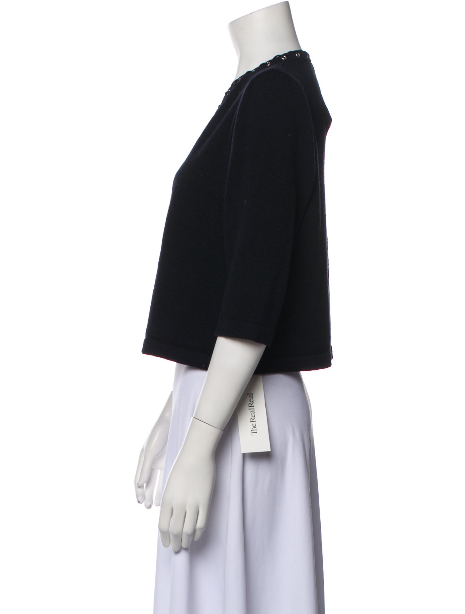 St. John Sport Wool V-Neck Sweater