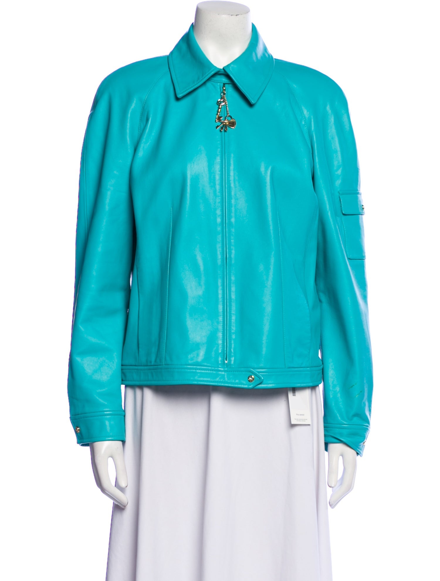 St. John Sport Leather Biker Jacket