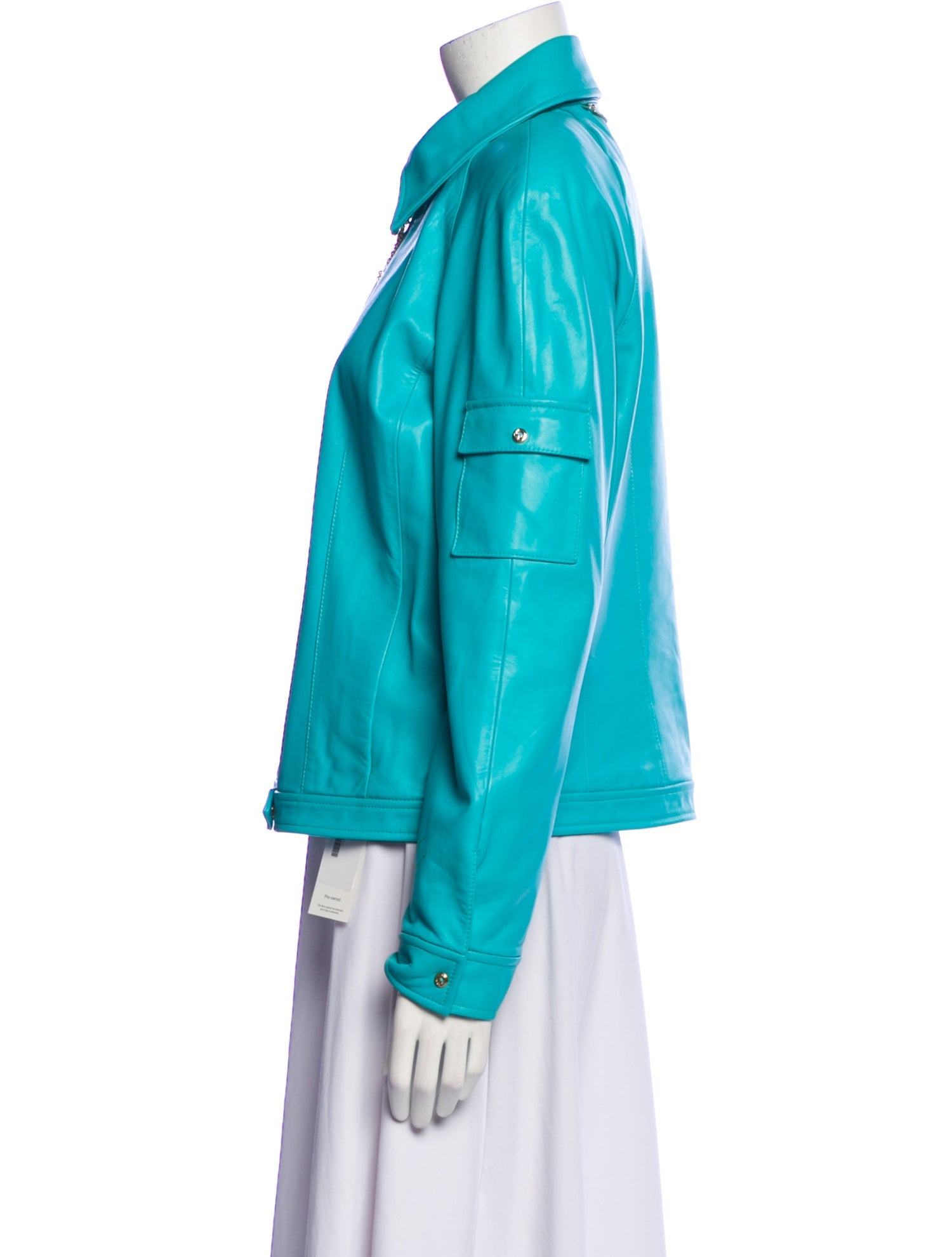 St. John Sport Leather Biker Jacket