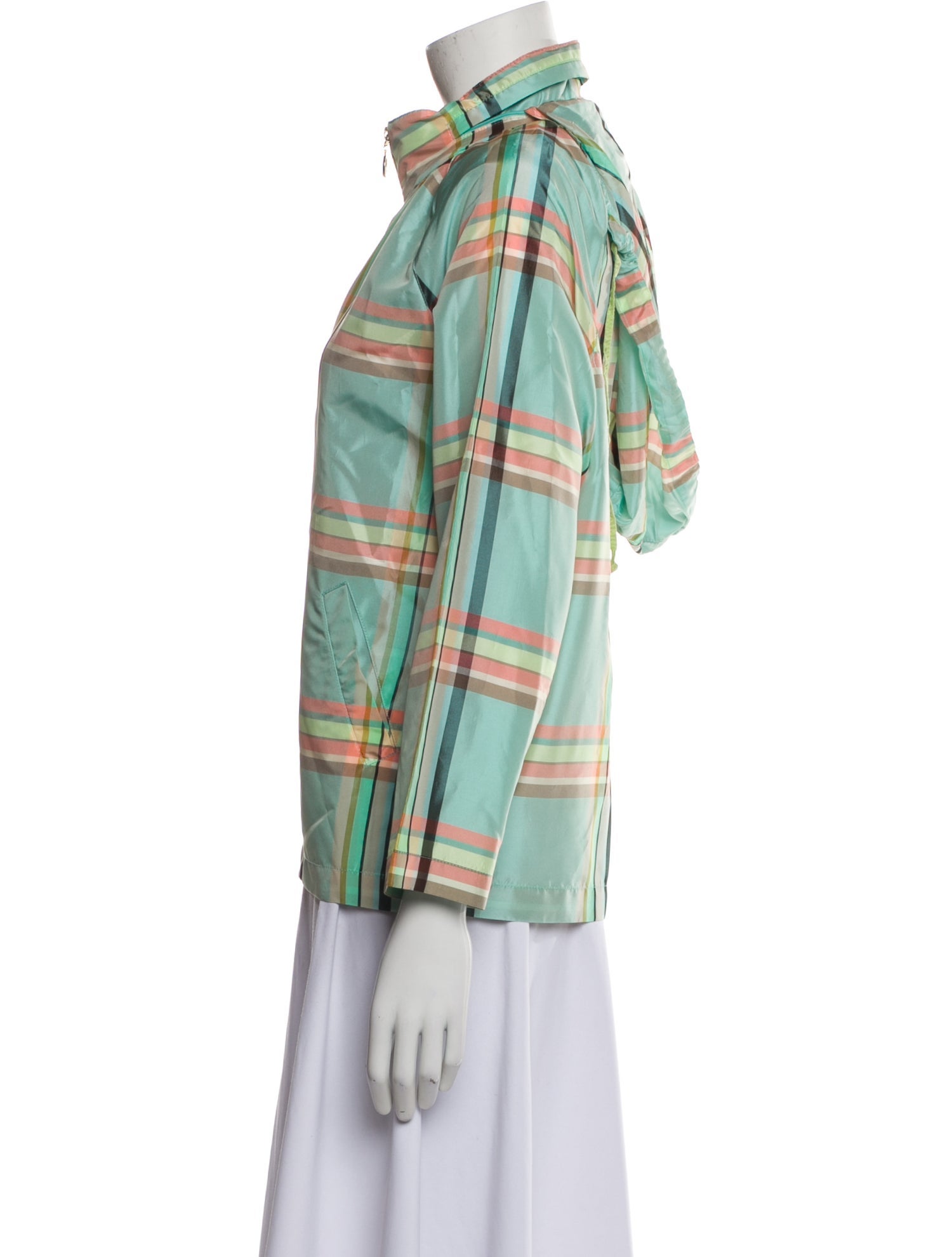 St. John Sport Plaid Print Jacket