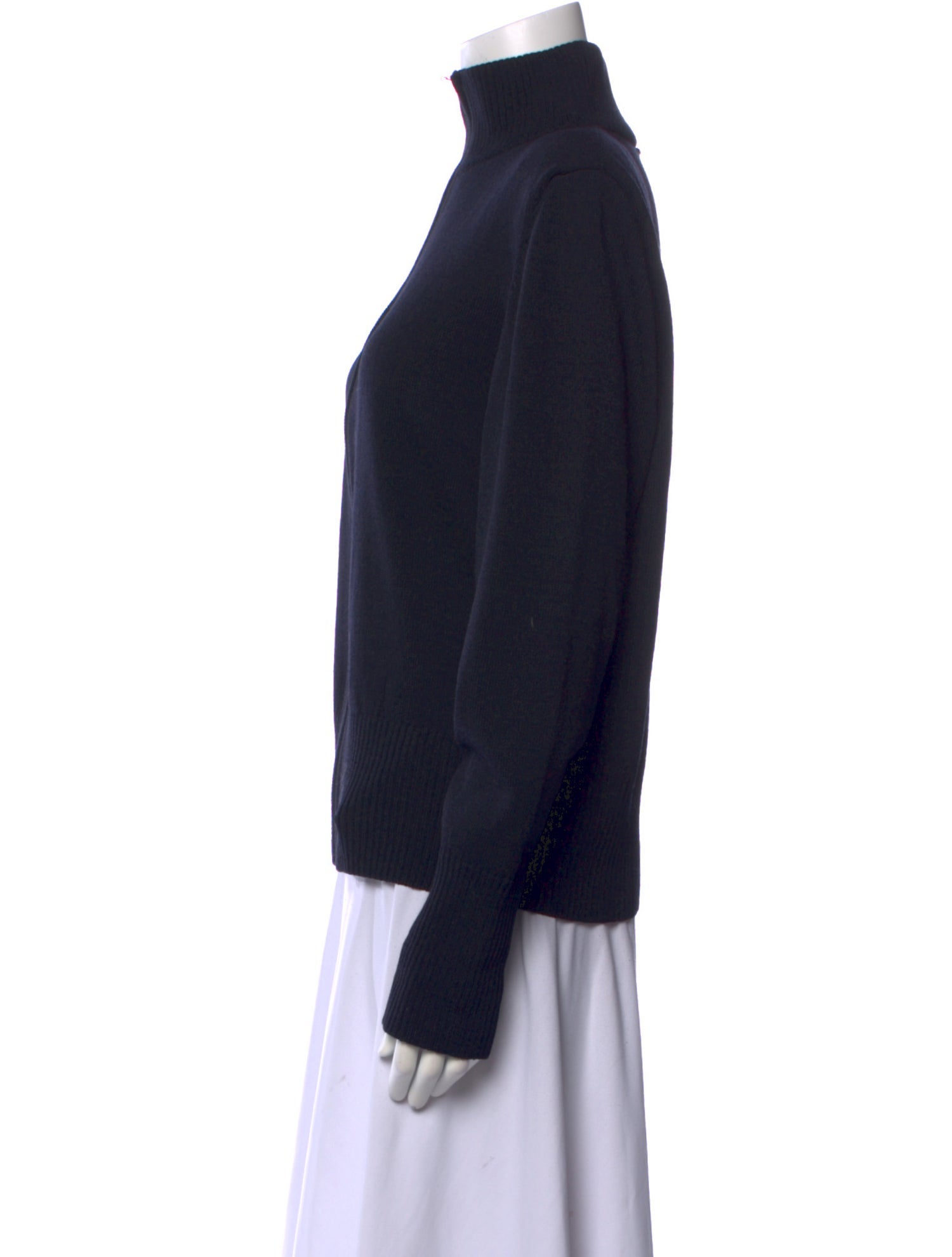 St. John Sport Wool Mock Neck Sweater