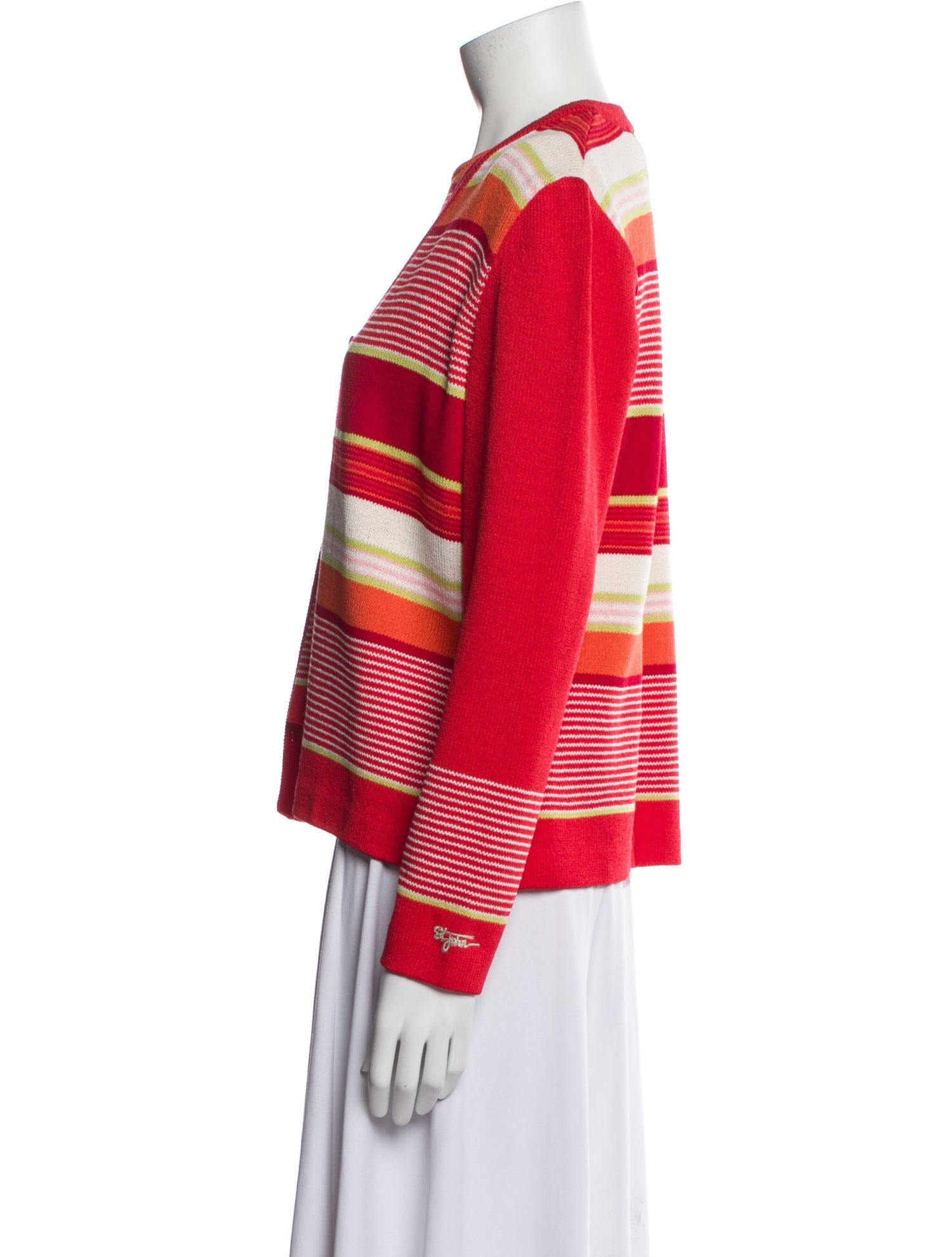 St. John Sport Wool Striped Dress Set