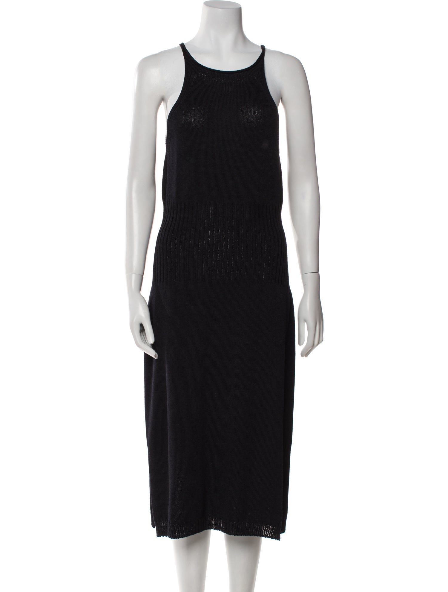 St. John Sport Scoop Neck Midi Length Dress
