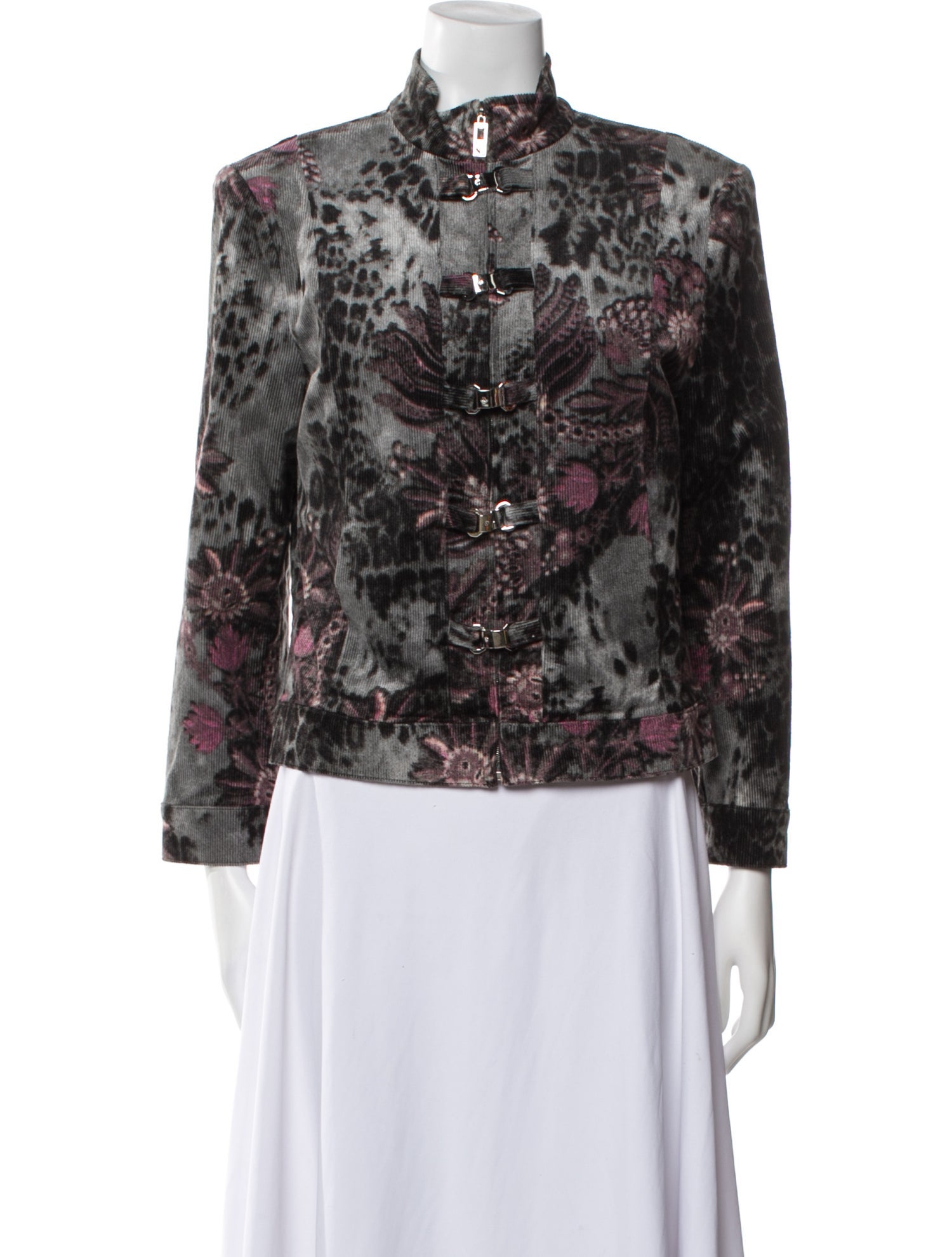 St. John Sport Floral Print Evening Jacket