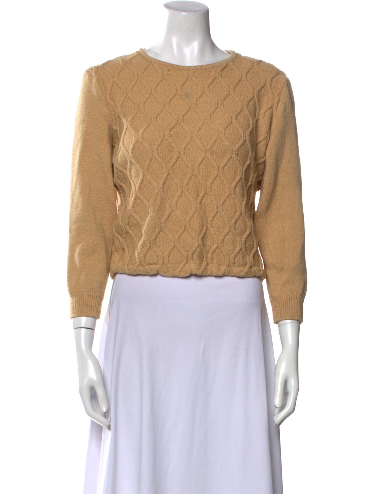 St. John Sport Patterned Crew Neck Sweater