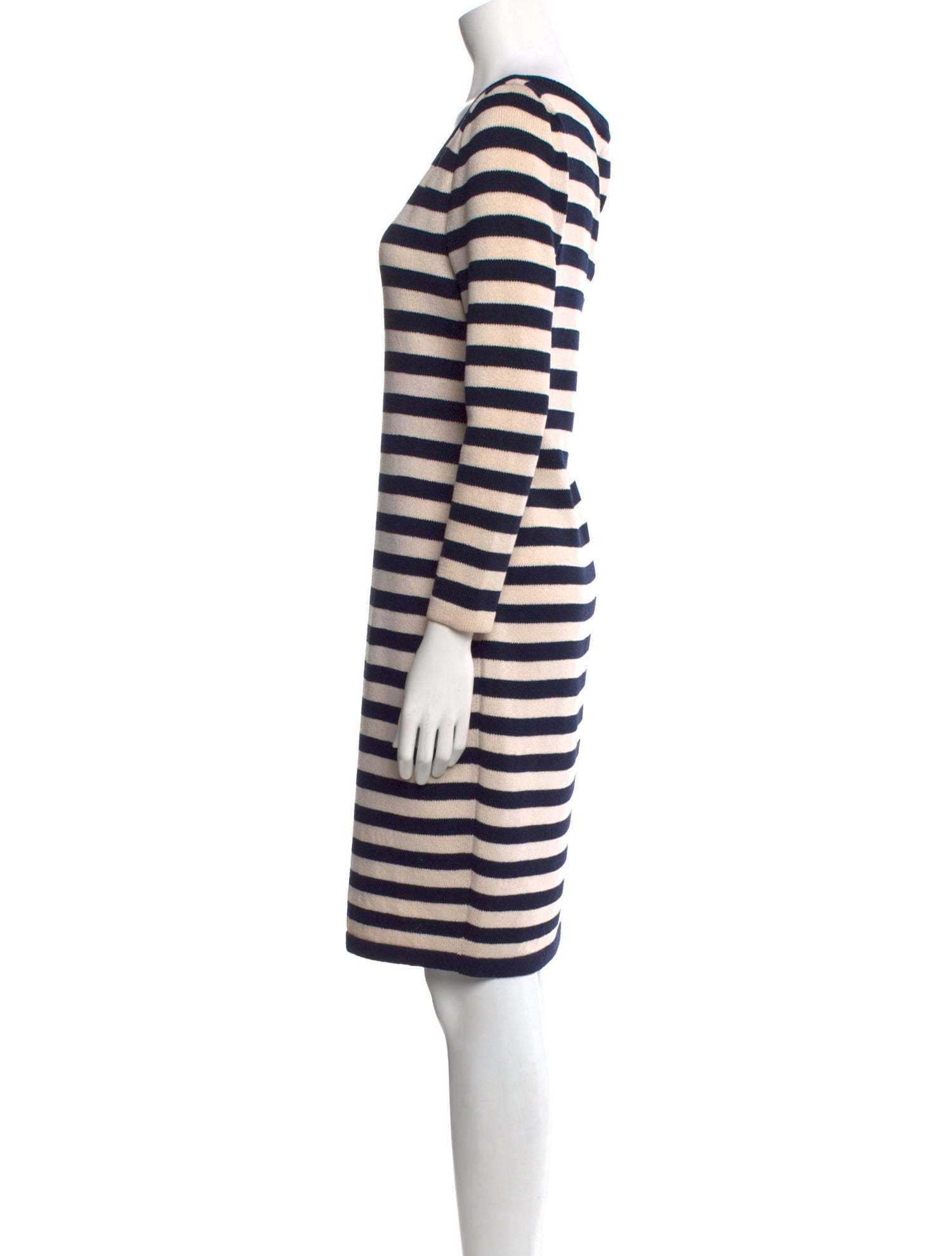 St. John Sport Striped Knee-Length Dress