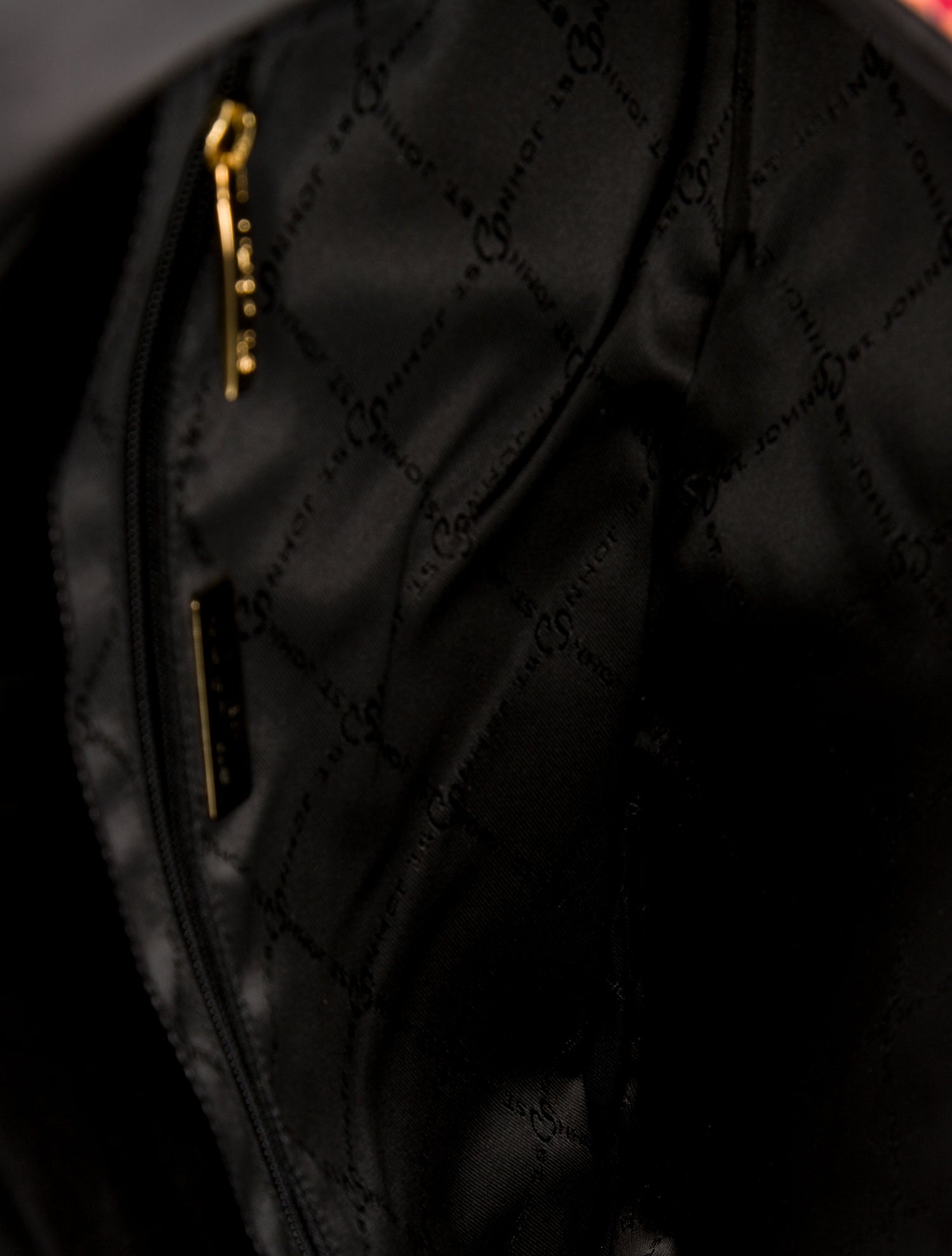 St. John Sport Raffia Clutch